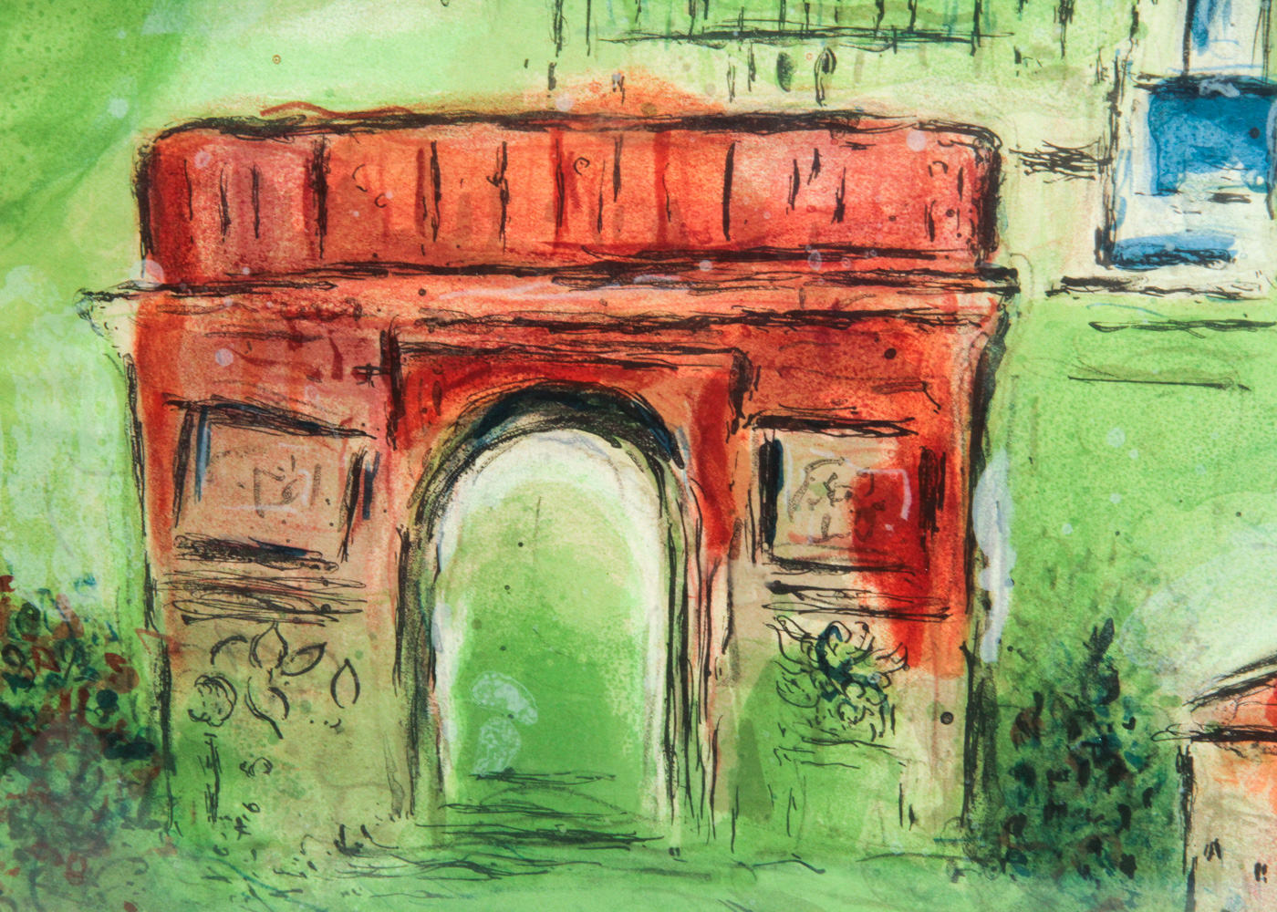 Lithograph on Paper After Marc Chagall "Romeo and Juliet"