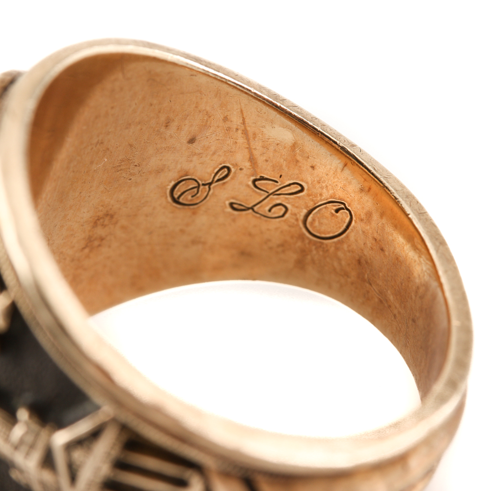 10K Yellow Gold Sapphire Class Ring