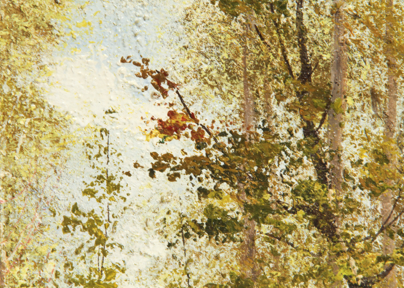 Marcel Harang Oil Painting on Canvas "Mare au Foret"