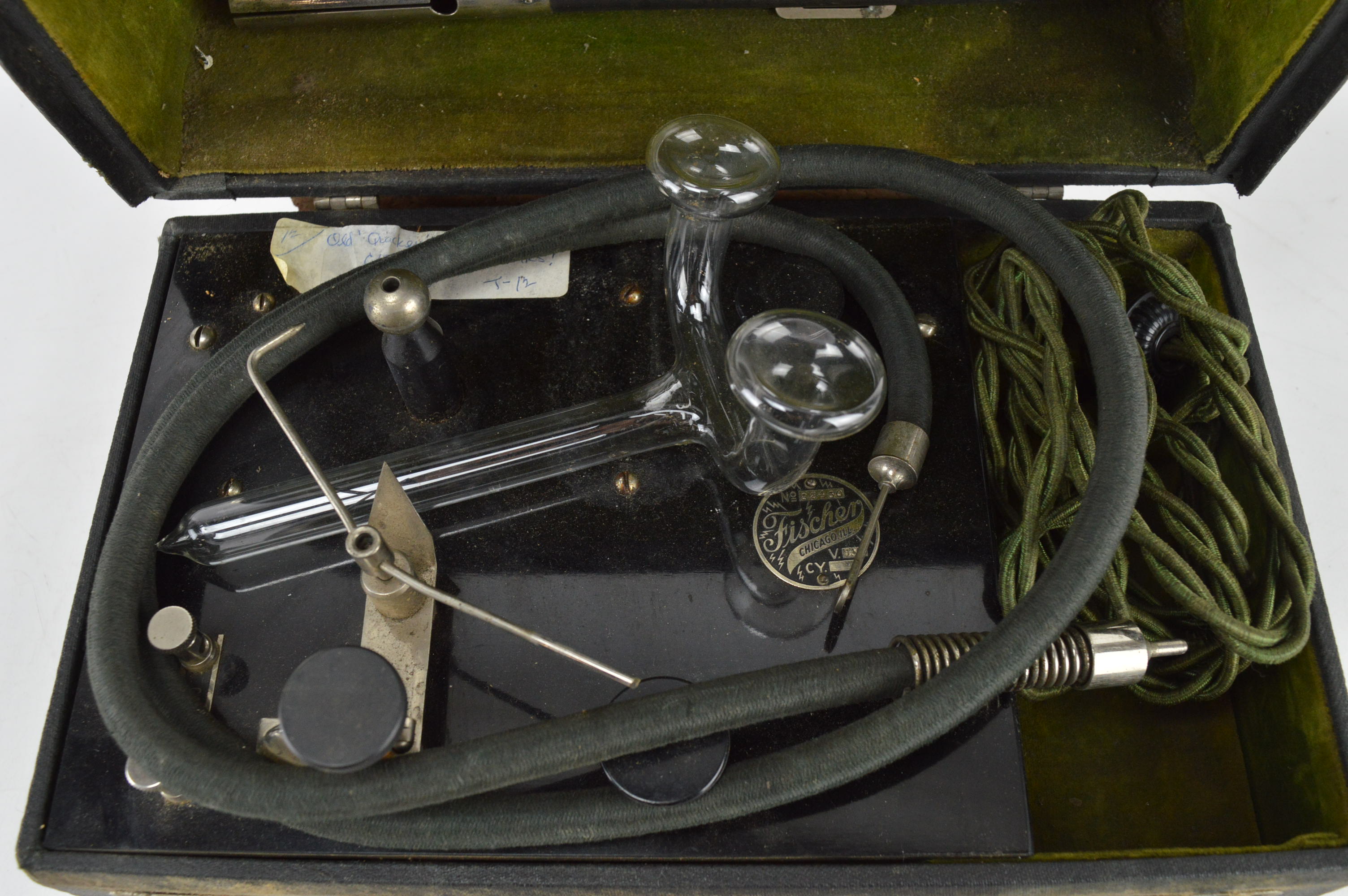 Antique H.G. Fischer Portable Electrotherapy Medical Machine