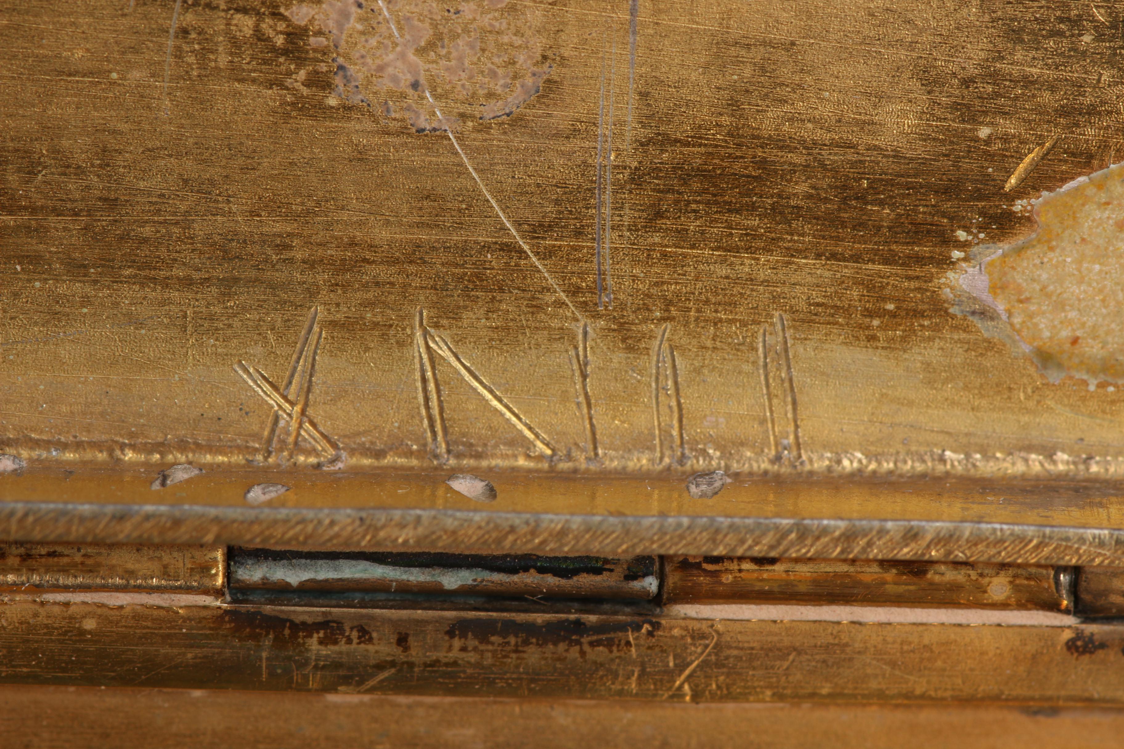 Vintage Italian 800 Silver and Enamel Case