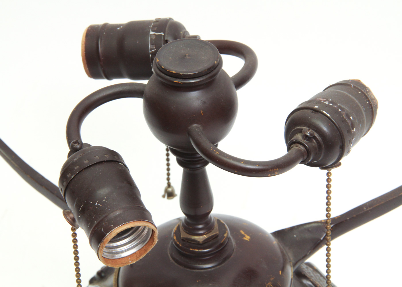 Vintage Art Nouveau Style Dragonfly Motif Lamp