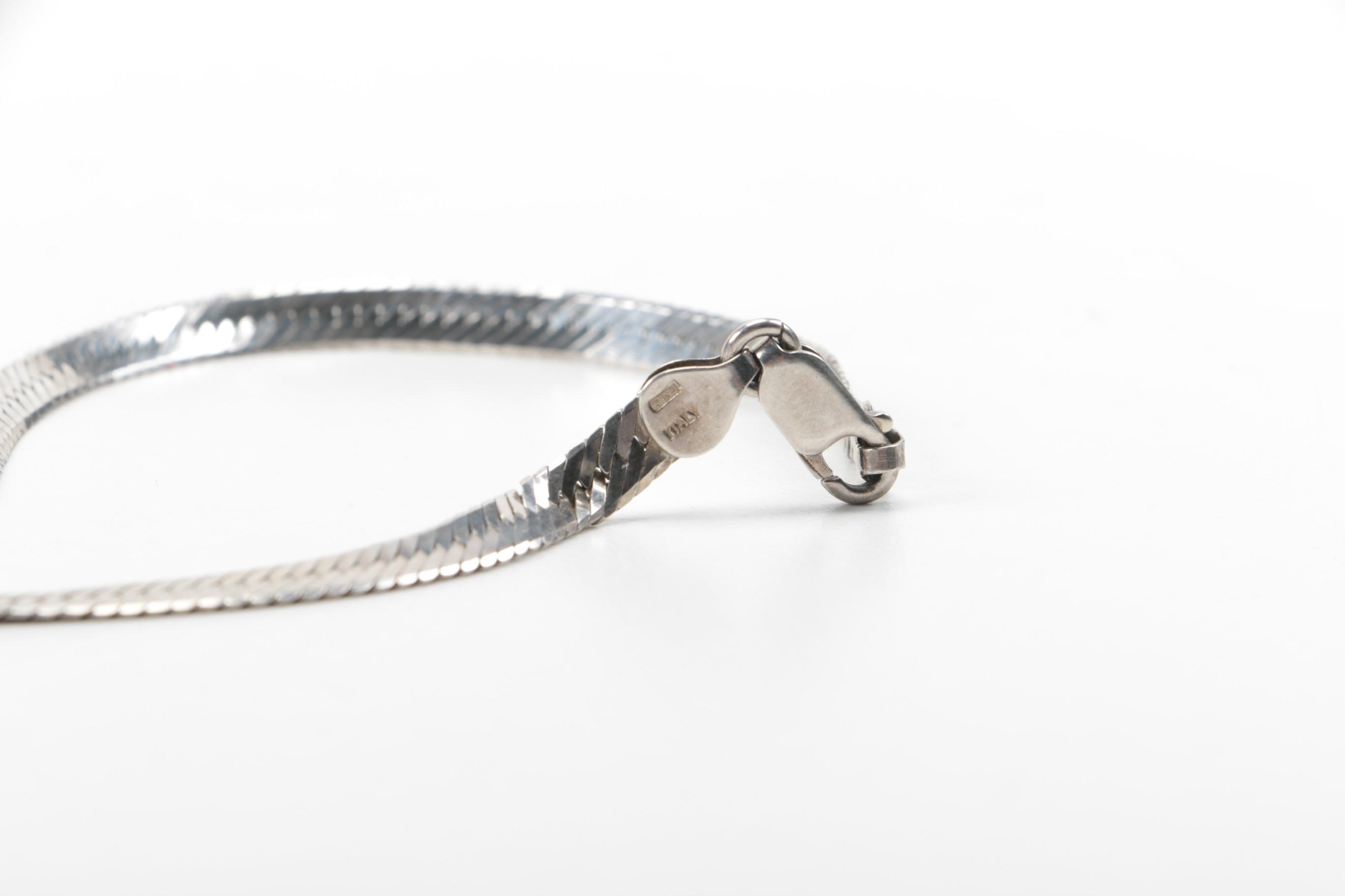 Assortment of Mexican, Italian, and Other Sterling Silver Jewelry