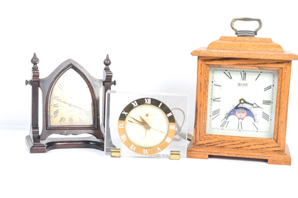 Vintage Clocks Featuring Bunglow, Westclox, and Gilbert