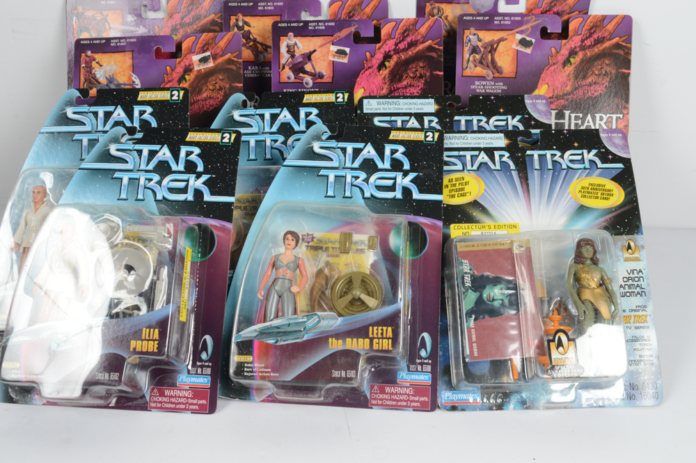Star Trek and Dragon Heart Action Figures
