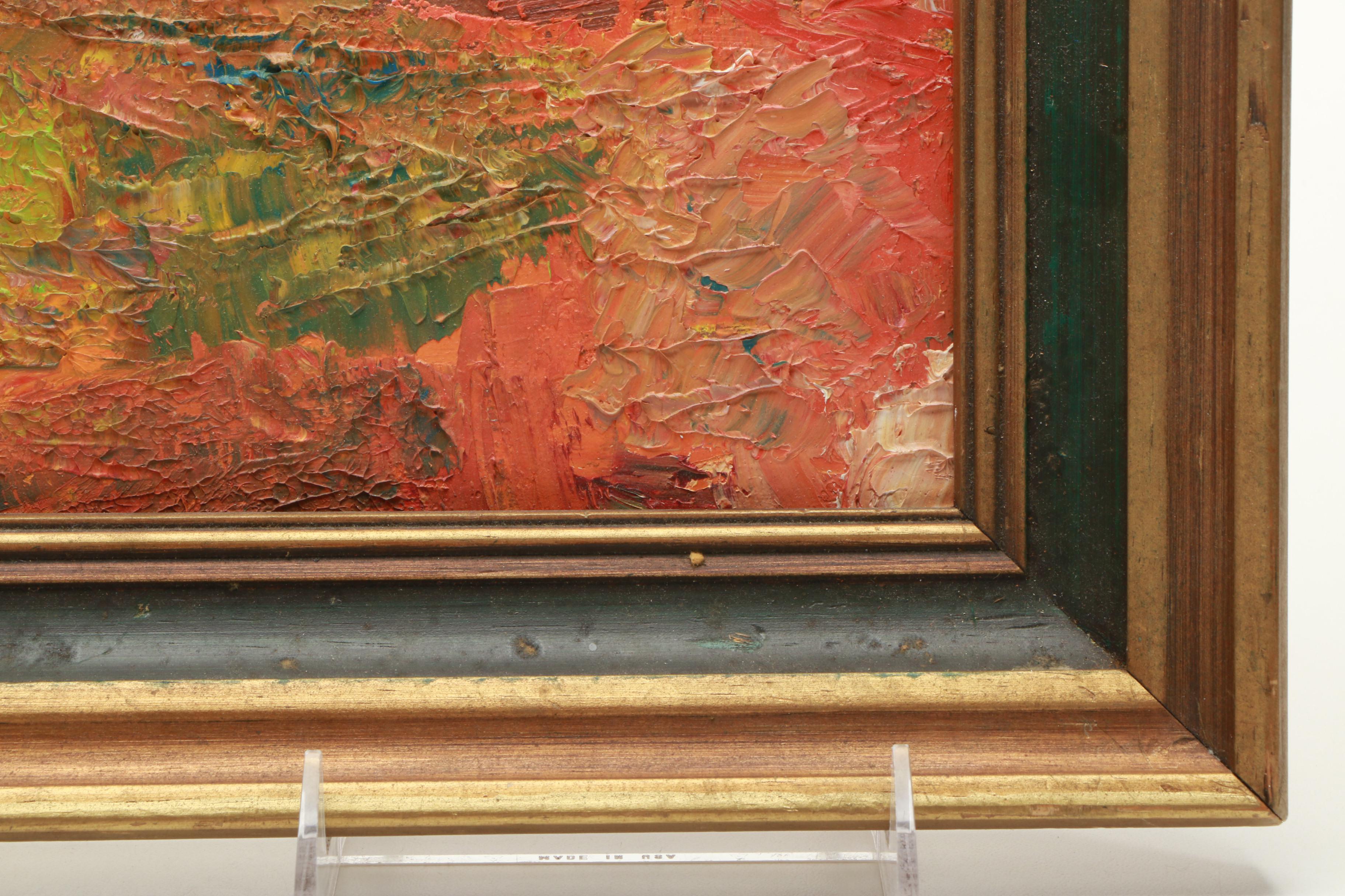 Oil Painting of Impasto Abstraction