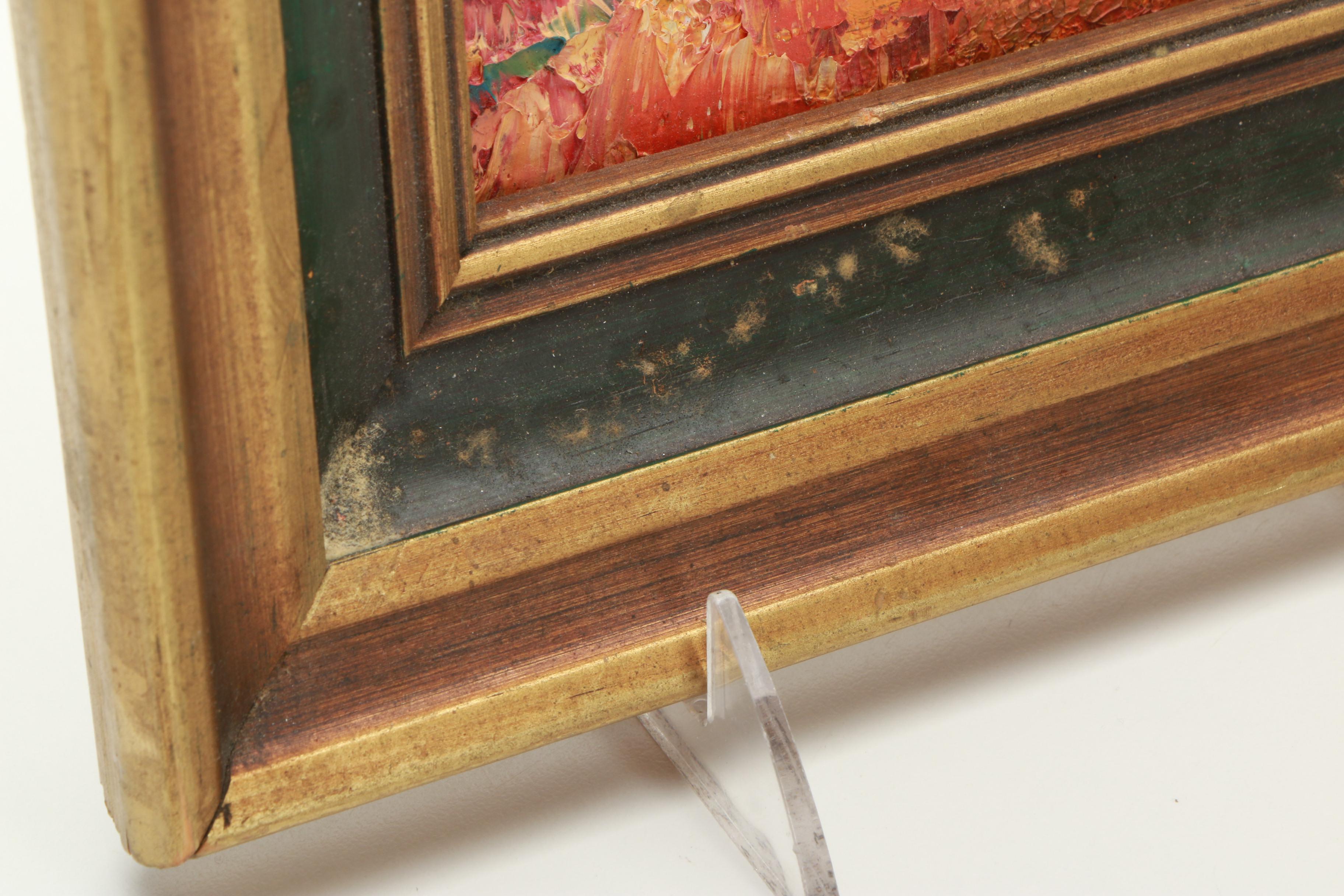 Oil Painting of Impasto Abstraction