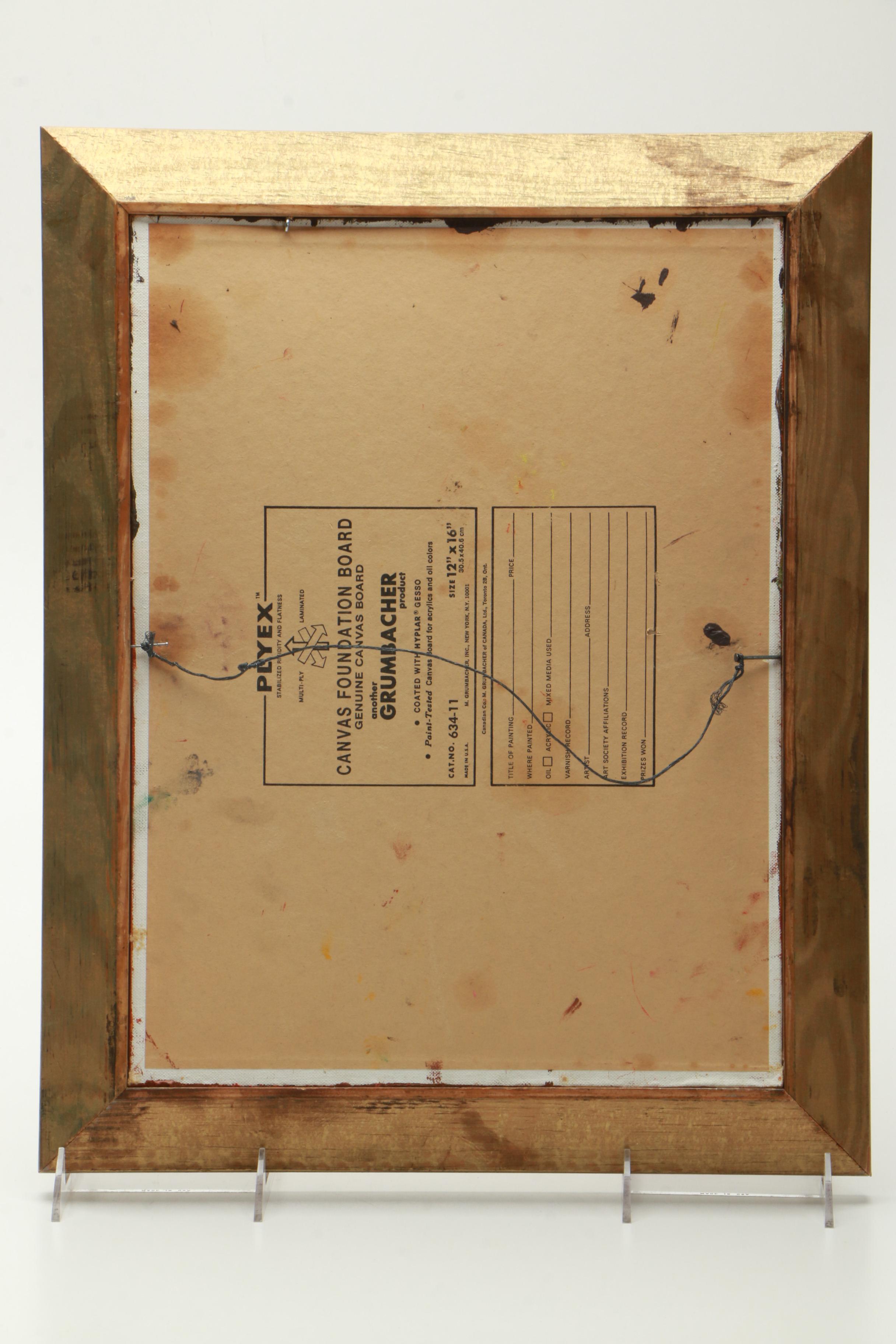 Oil Painting of Impasto Abstraction