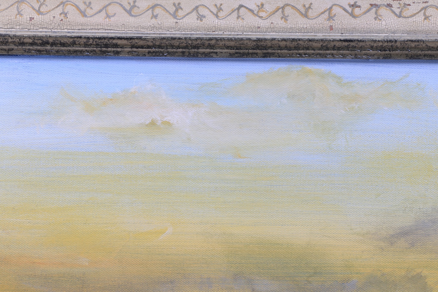 Original Seascape Oil Painting on Canvas, Signed