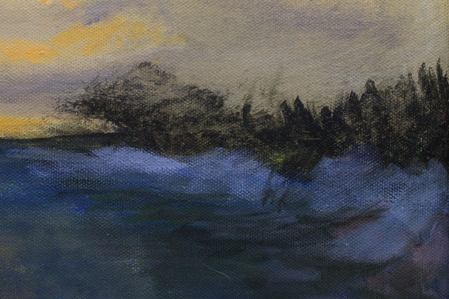 Original Seascape Oil Painting on Canvas, Signed