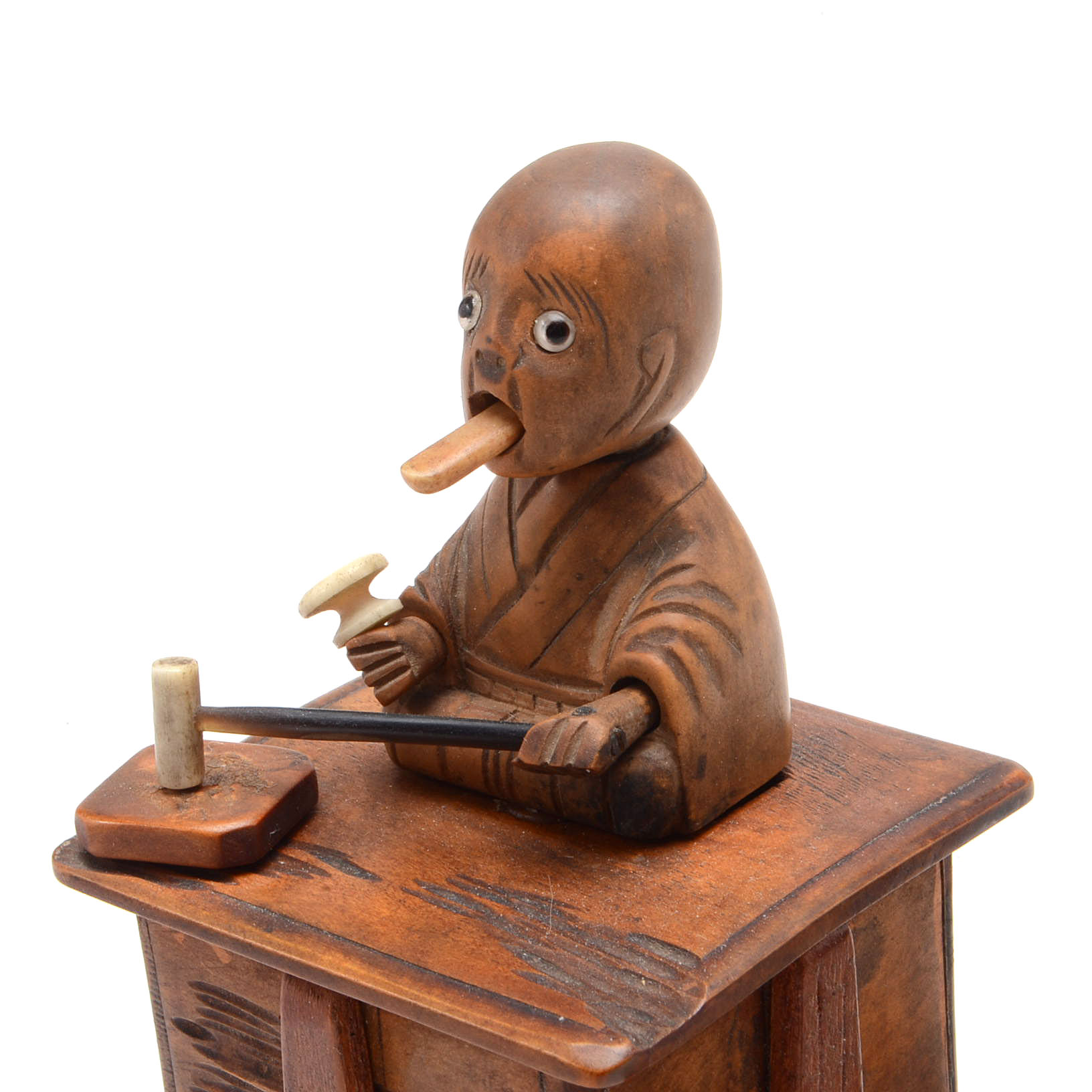 Hand-carved Japanese Kobe Toy Figure