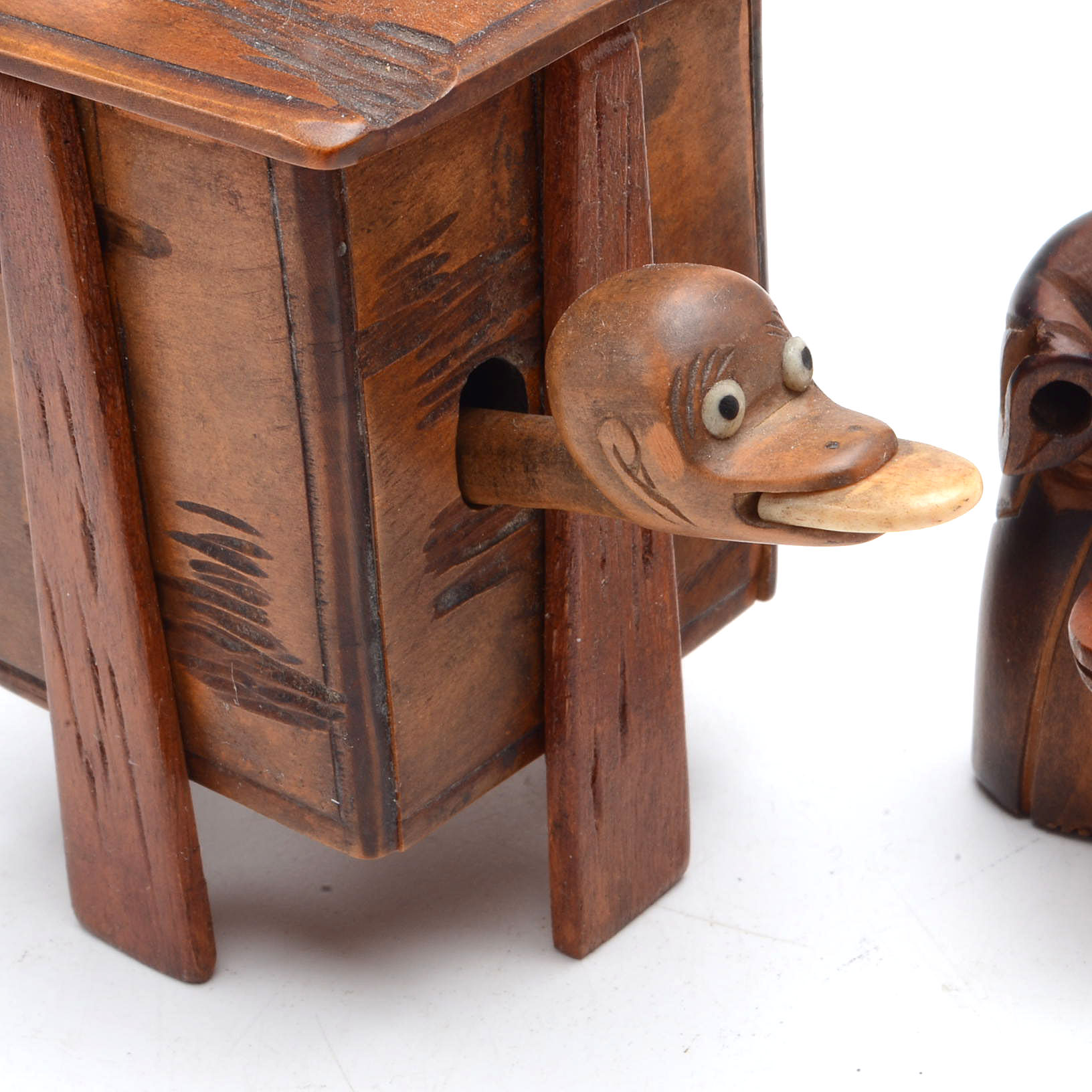 Hand-carved Japanese Kobe Toy Figure