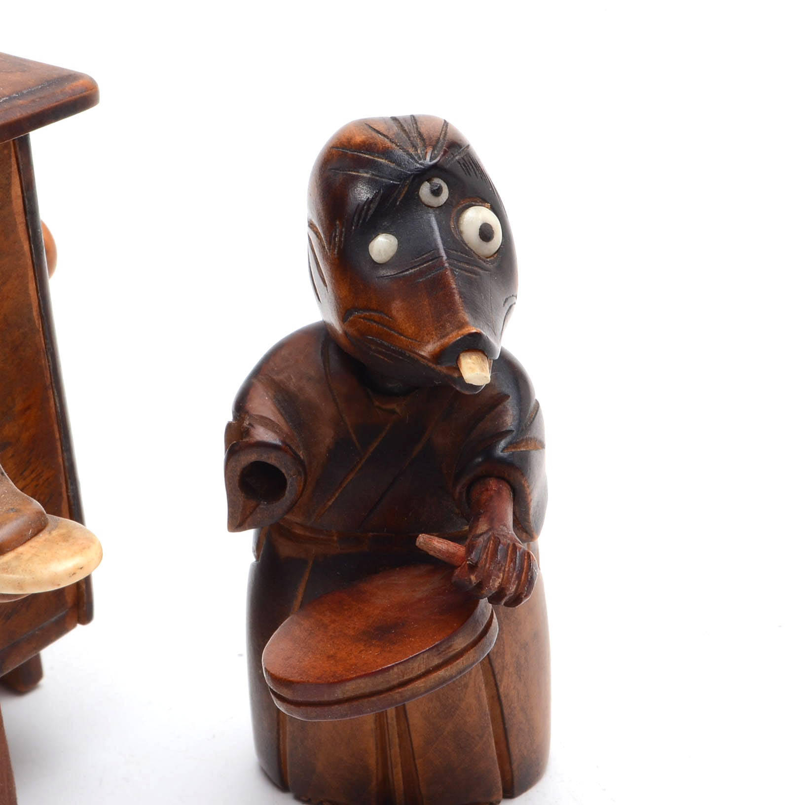 Hand-carved Japanese Kobe Toy Figure