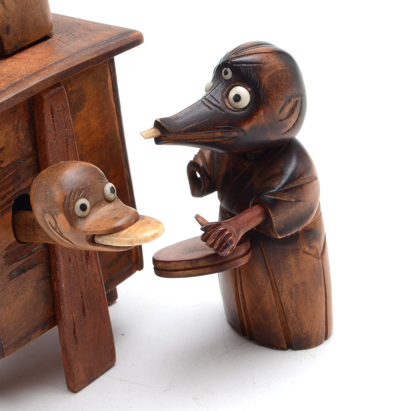 Hand-carved Japanese Kobe Toy Figure