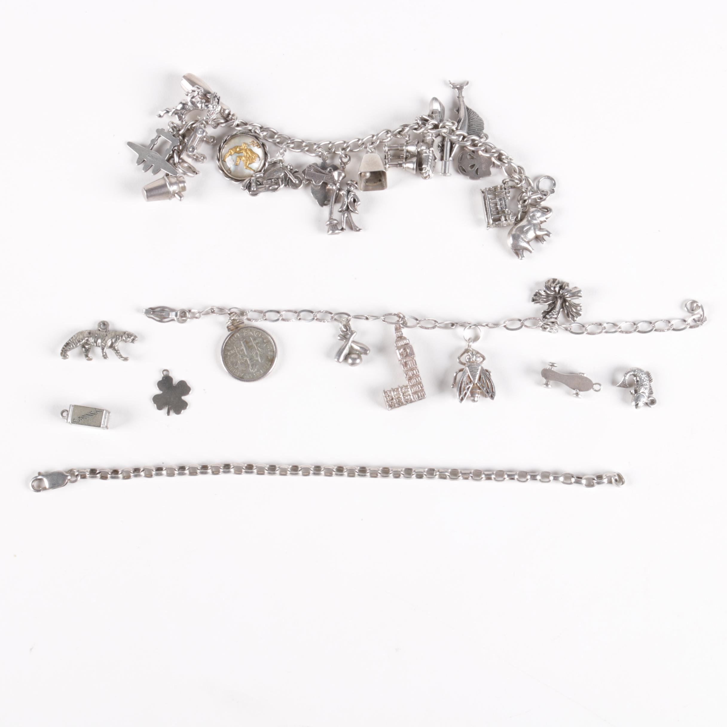 Selection of Charm Bracelets Including Charms
