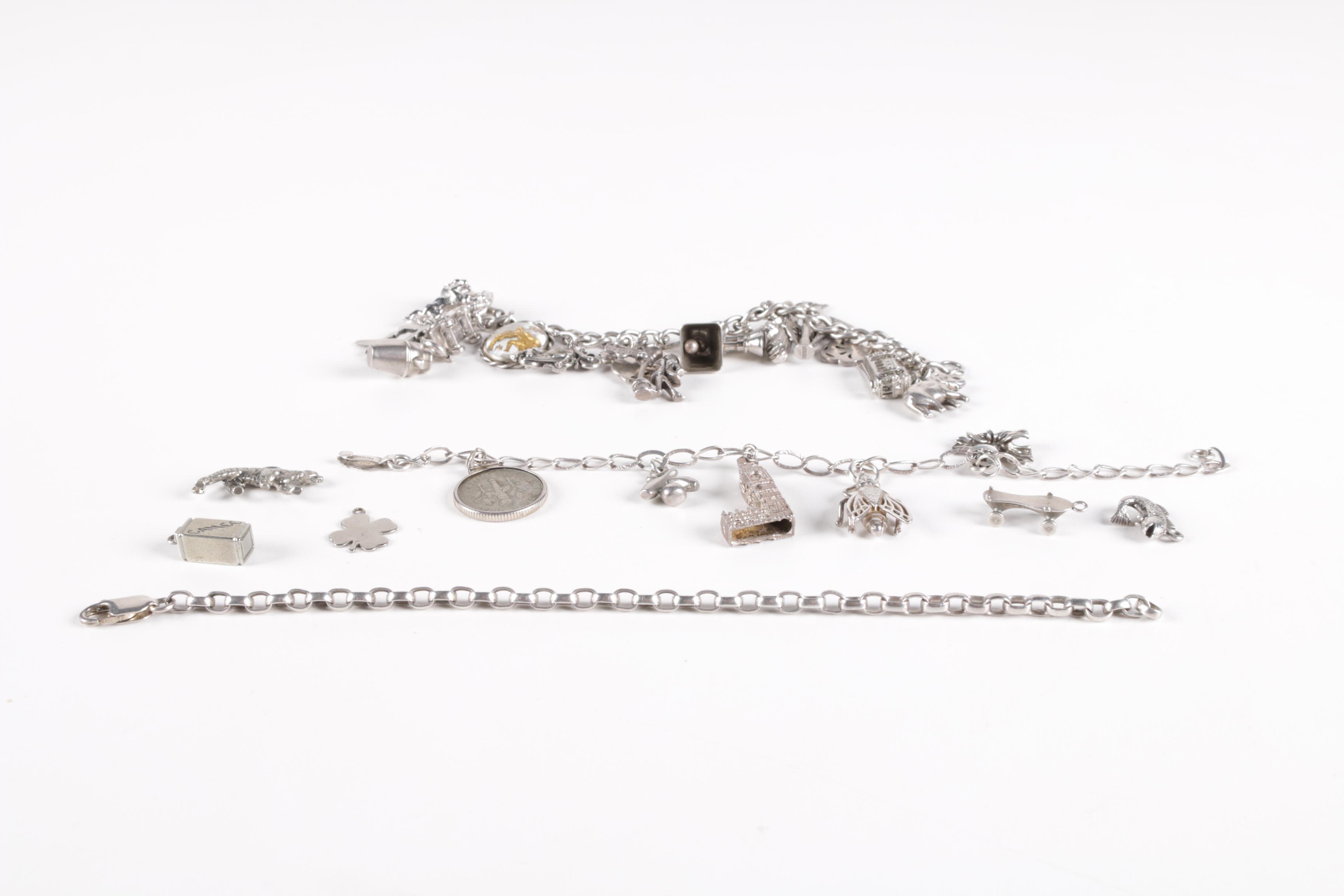 Selection of Charm Bracelets Including Charms
