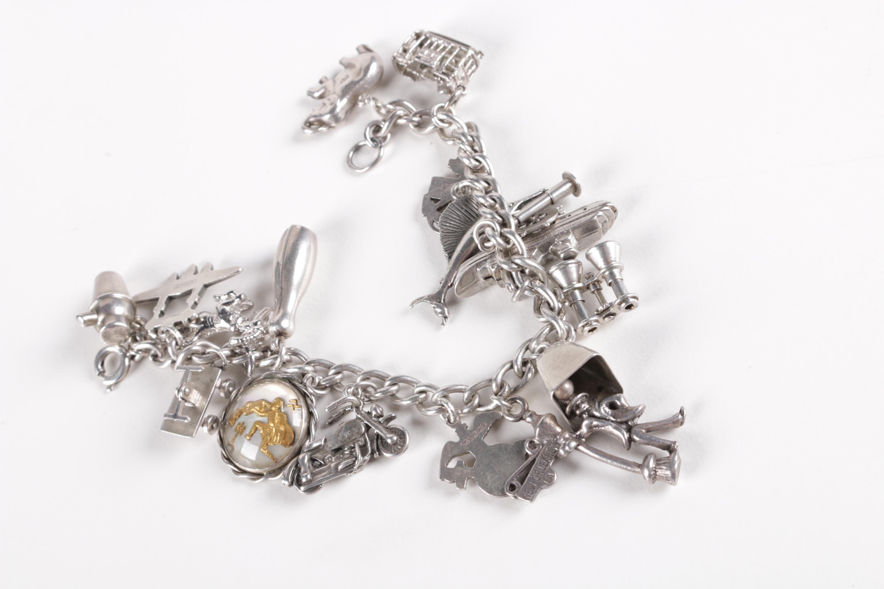 Selection of Charm Bracelets Including Charms