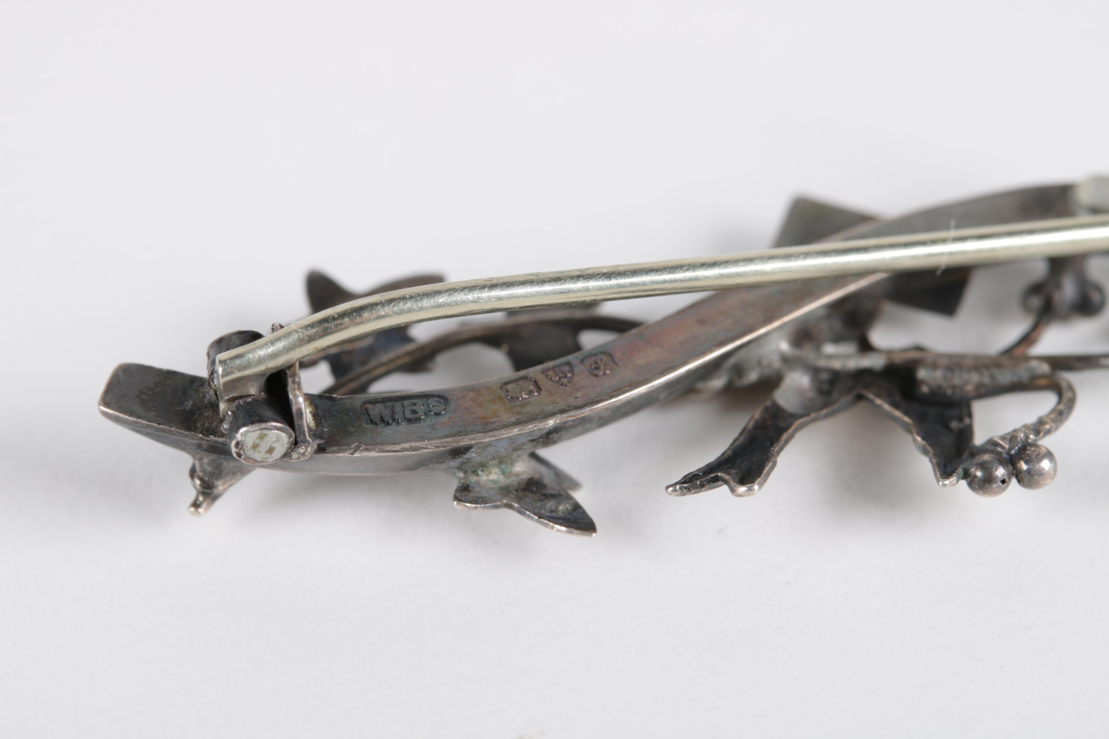 Selection of Sterling Silver Brooches Including Paris Land Mark Bracelet