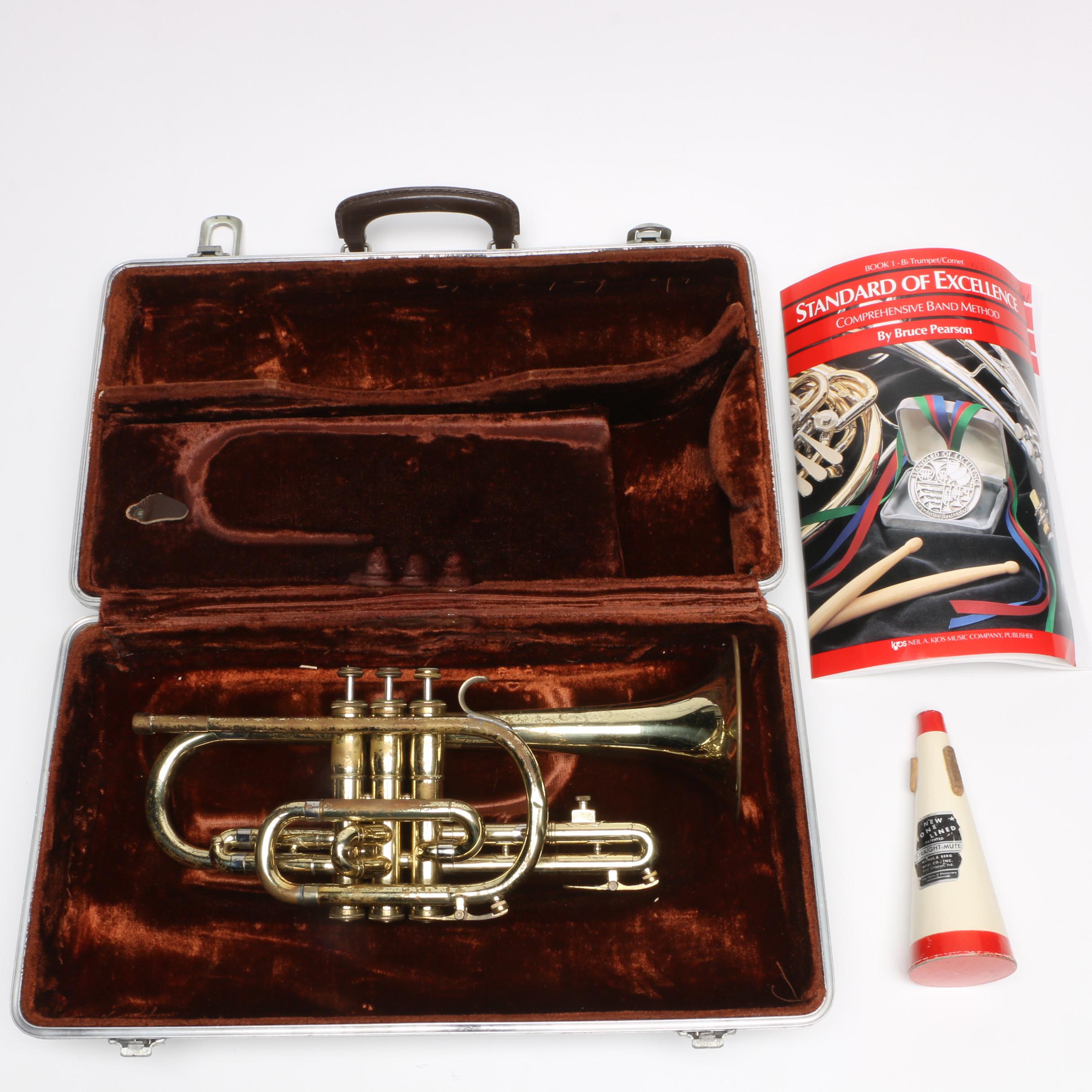 Vintage Olds Ambassador Coronet, Case and Mute