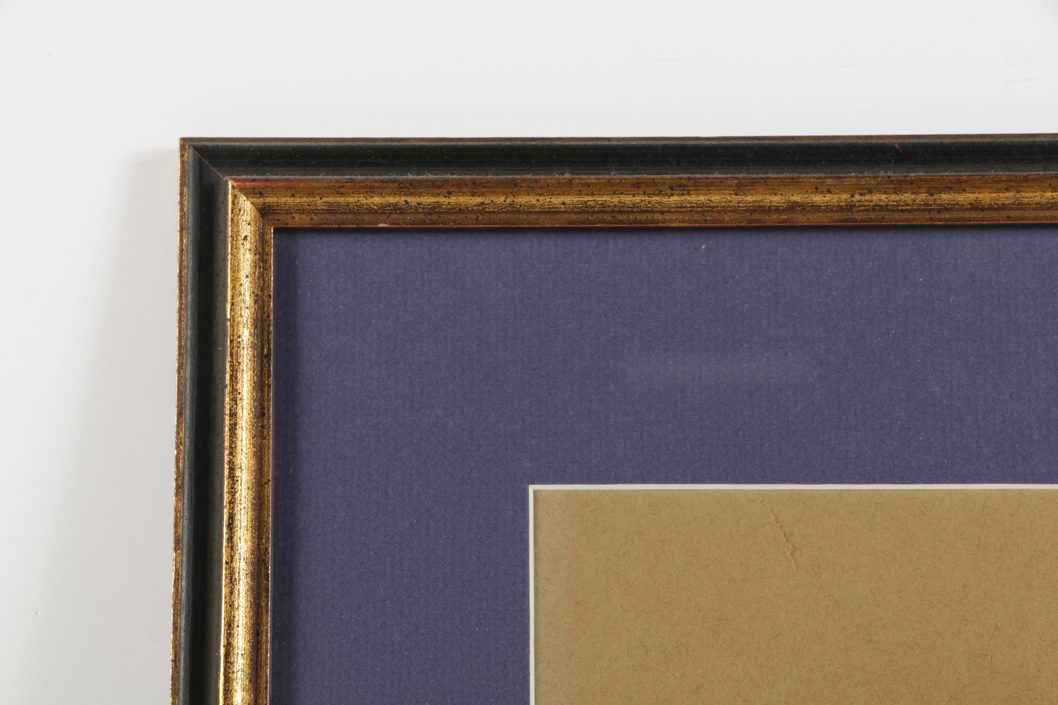 William Gotha 1967 Charcoal Drawing on Paper "Still Life"