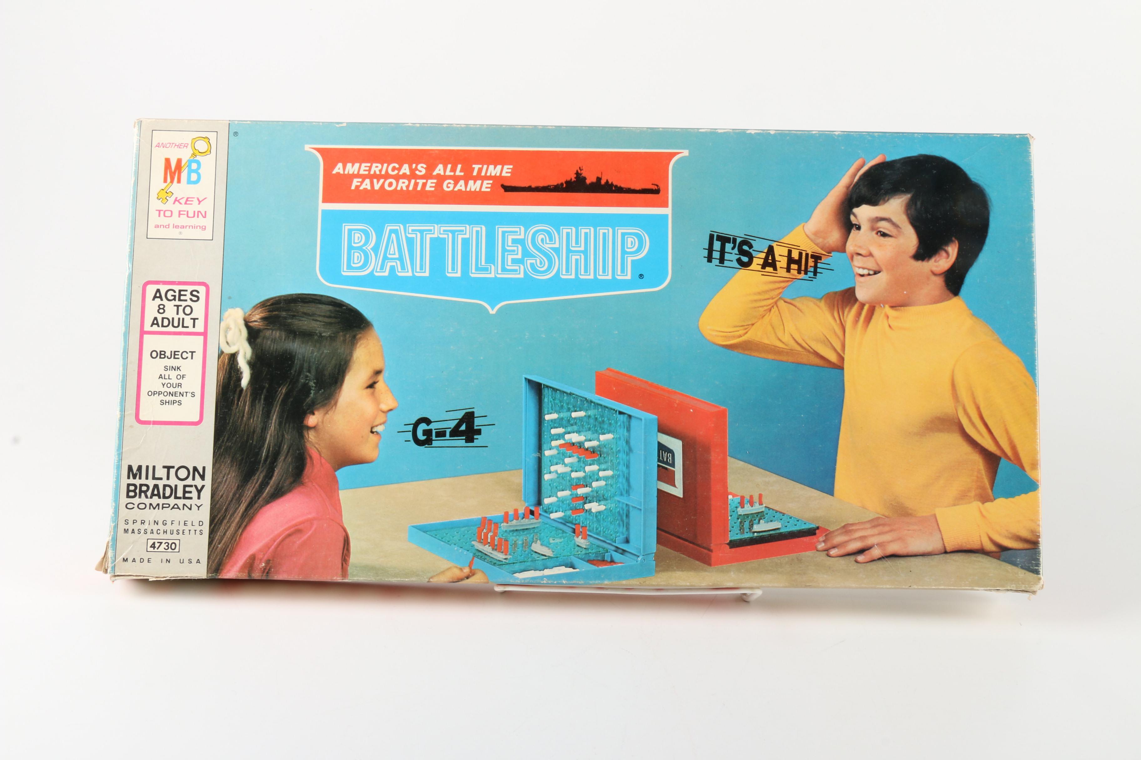 Vintage Milton Bradley Battleship Board Game