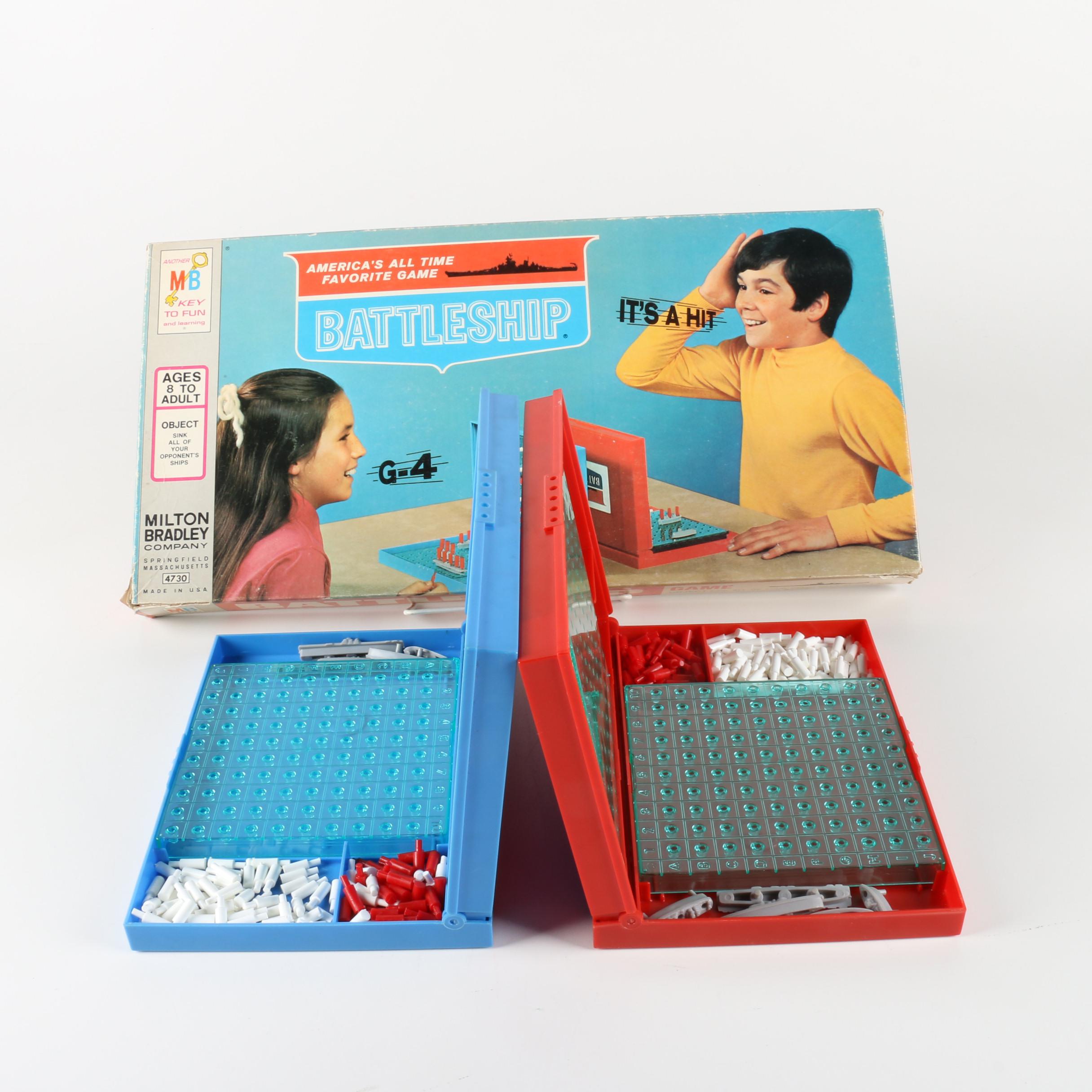 Vintage Milton Bradley Battleship Board Game