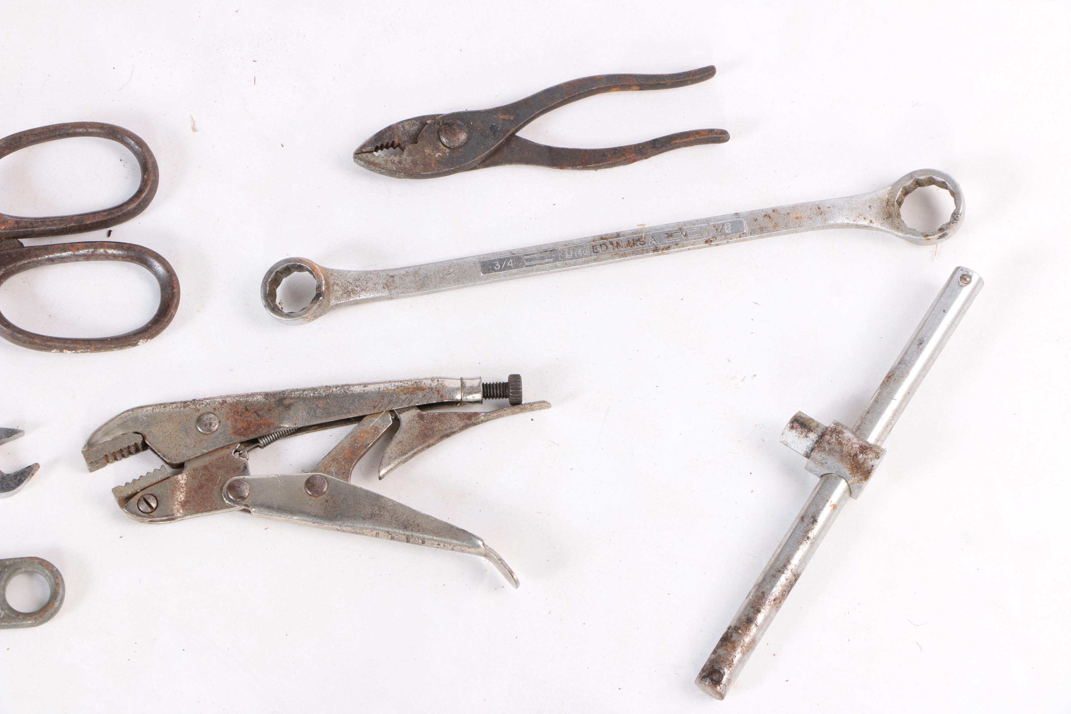 Vintage Craftsman Toolbox with Tools