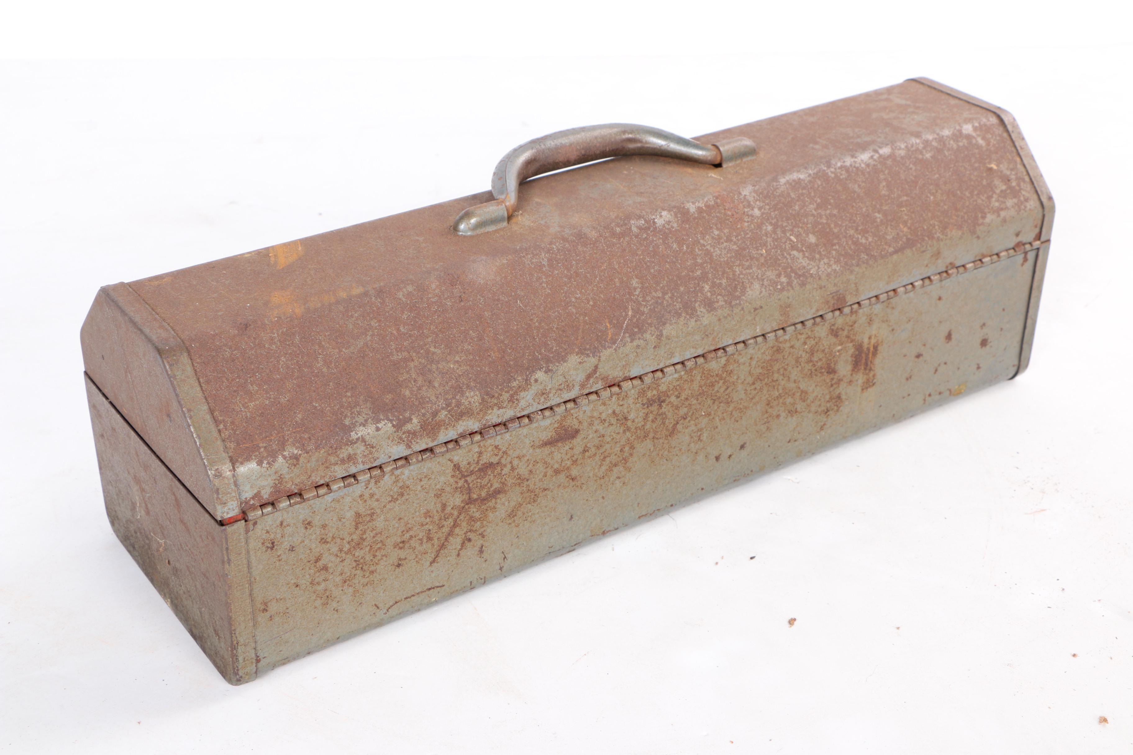 Vintage Craftsman Toolbox with Tools