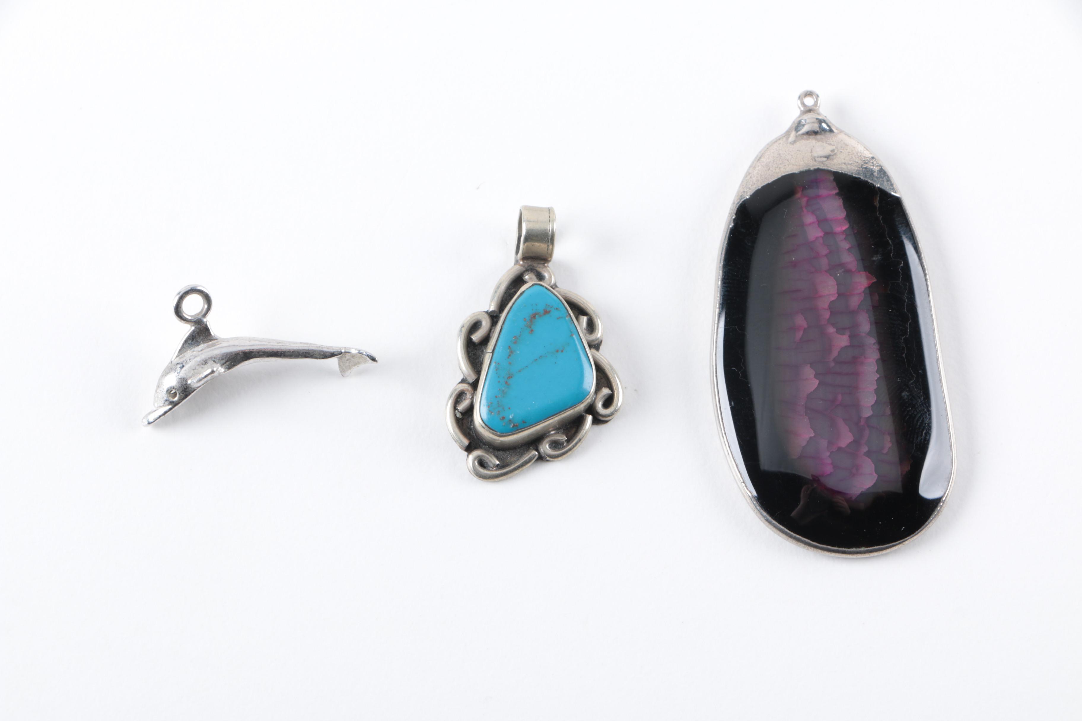 Silver Tone Mesoamerican Warrior Face Bracelets with Assorted Jewelry