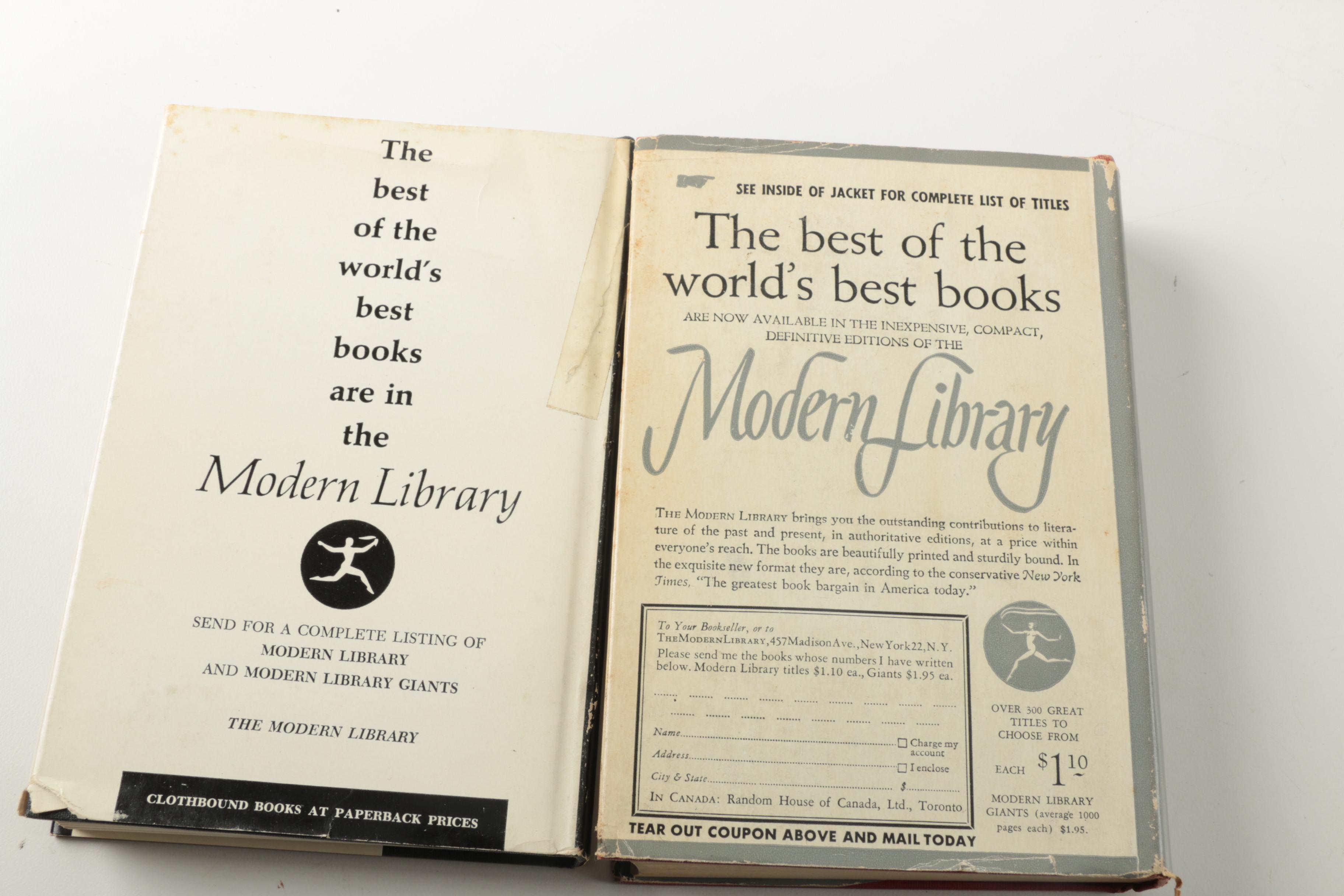 Early American Edition "Doctor Zhivago" and Modern Library Books