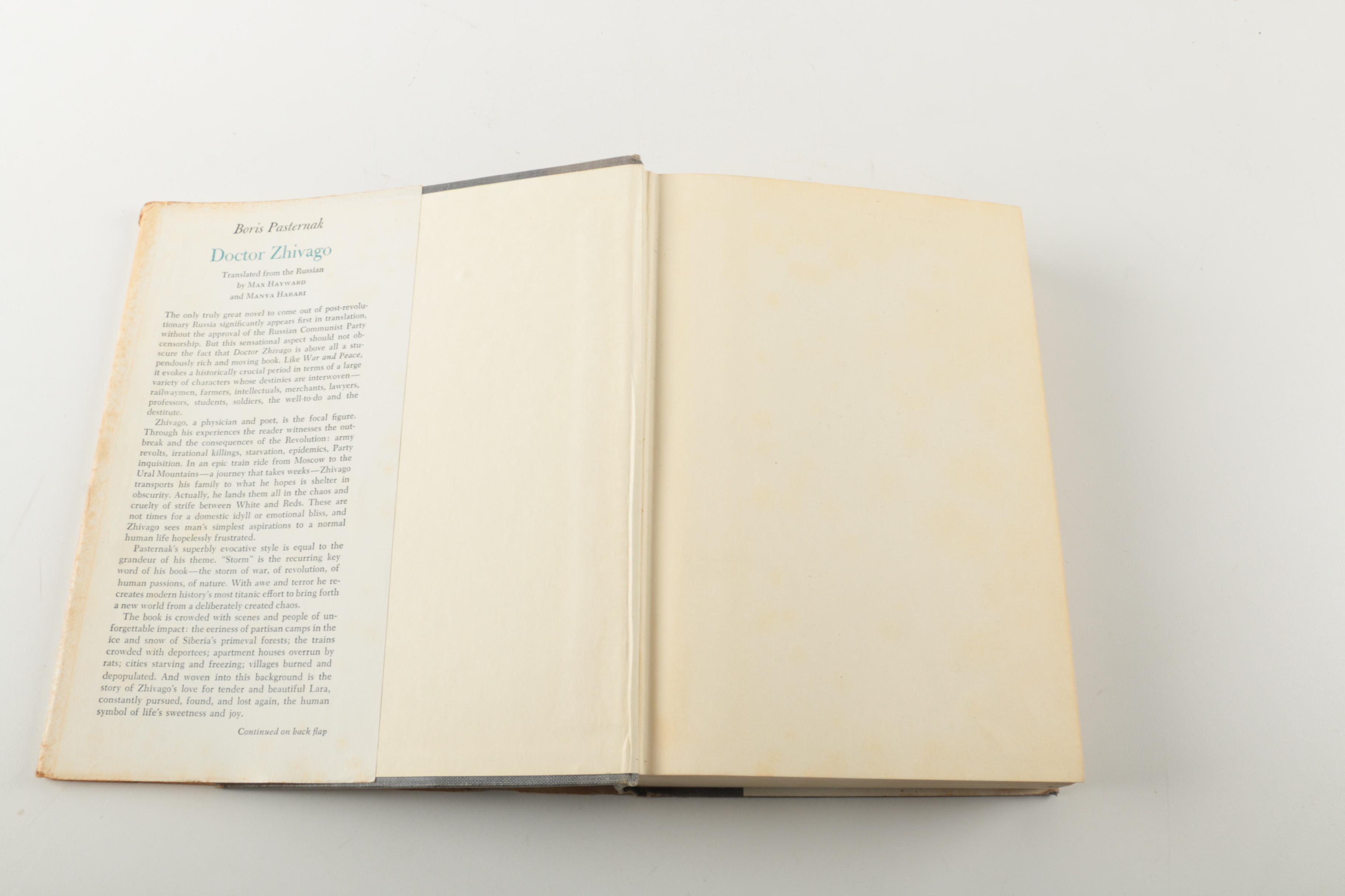 Early American Edition "Doctor Zhivago" and Modern Library Books