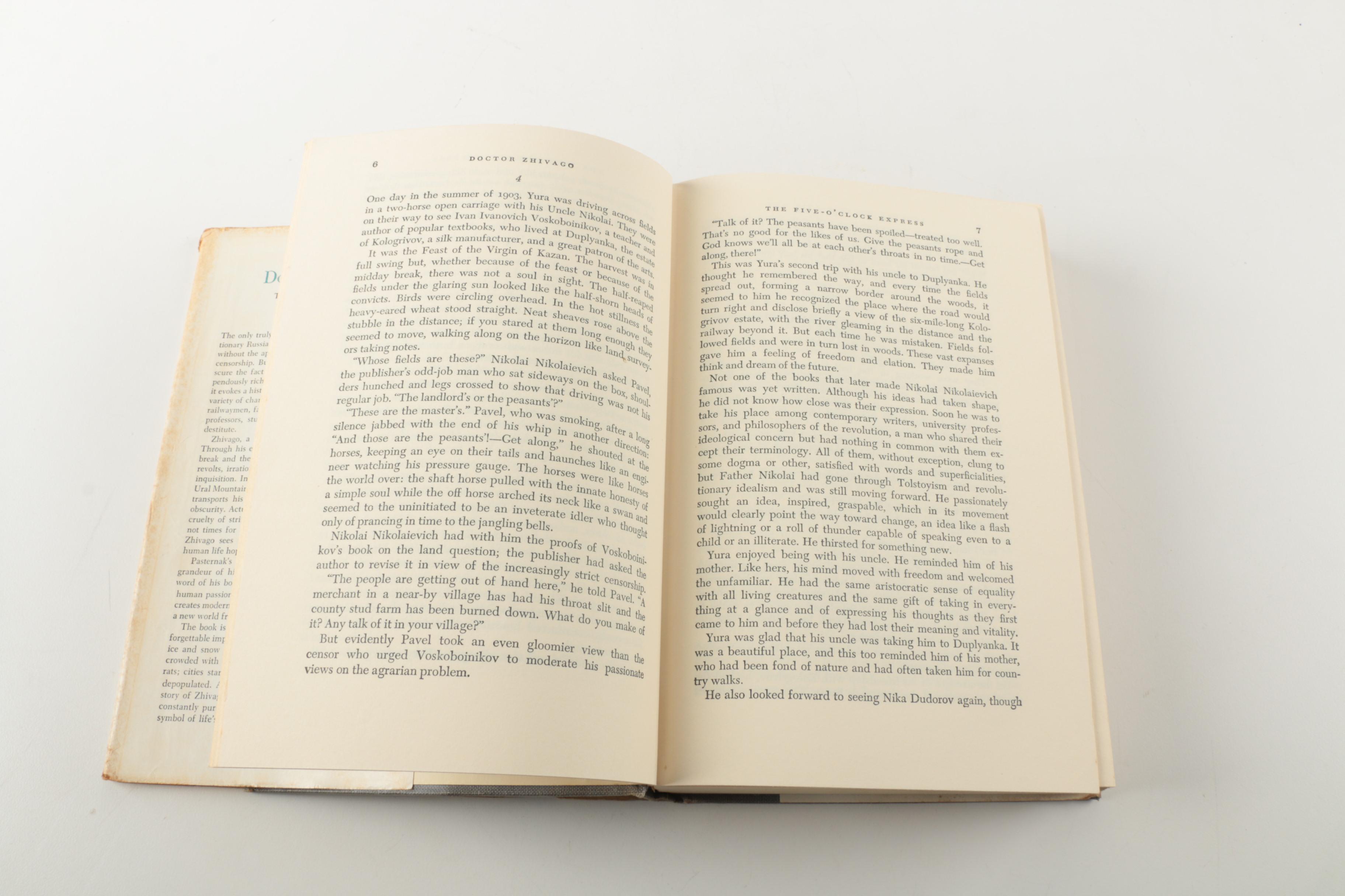 Early American Edition "Doctor Zhivago" and Modern Library Books