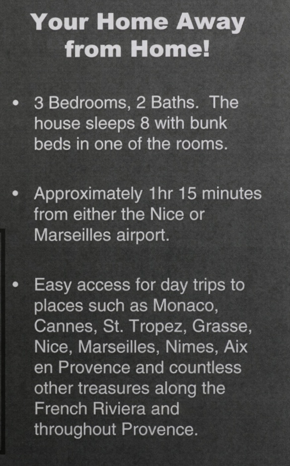 Holiday in the South of France, 7 Days and 6 Nights