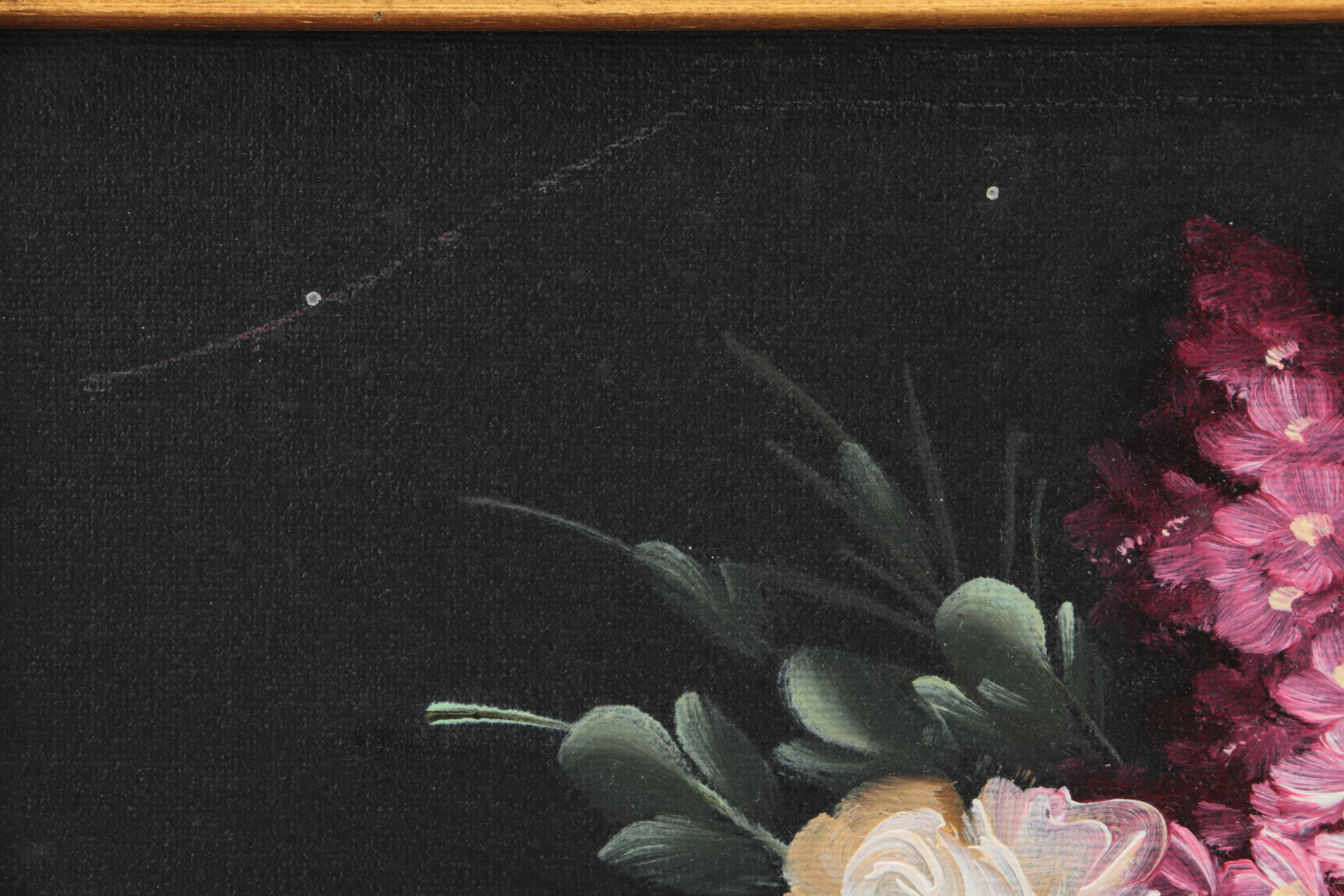 D. Barton Oil Painting on Canvas of a Floral Still Life