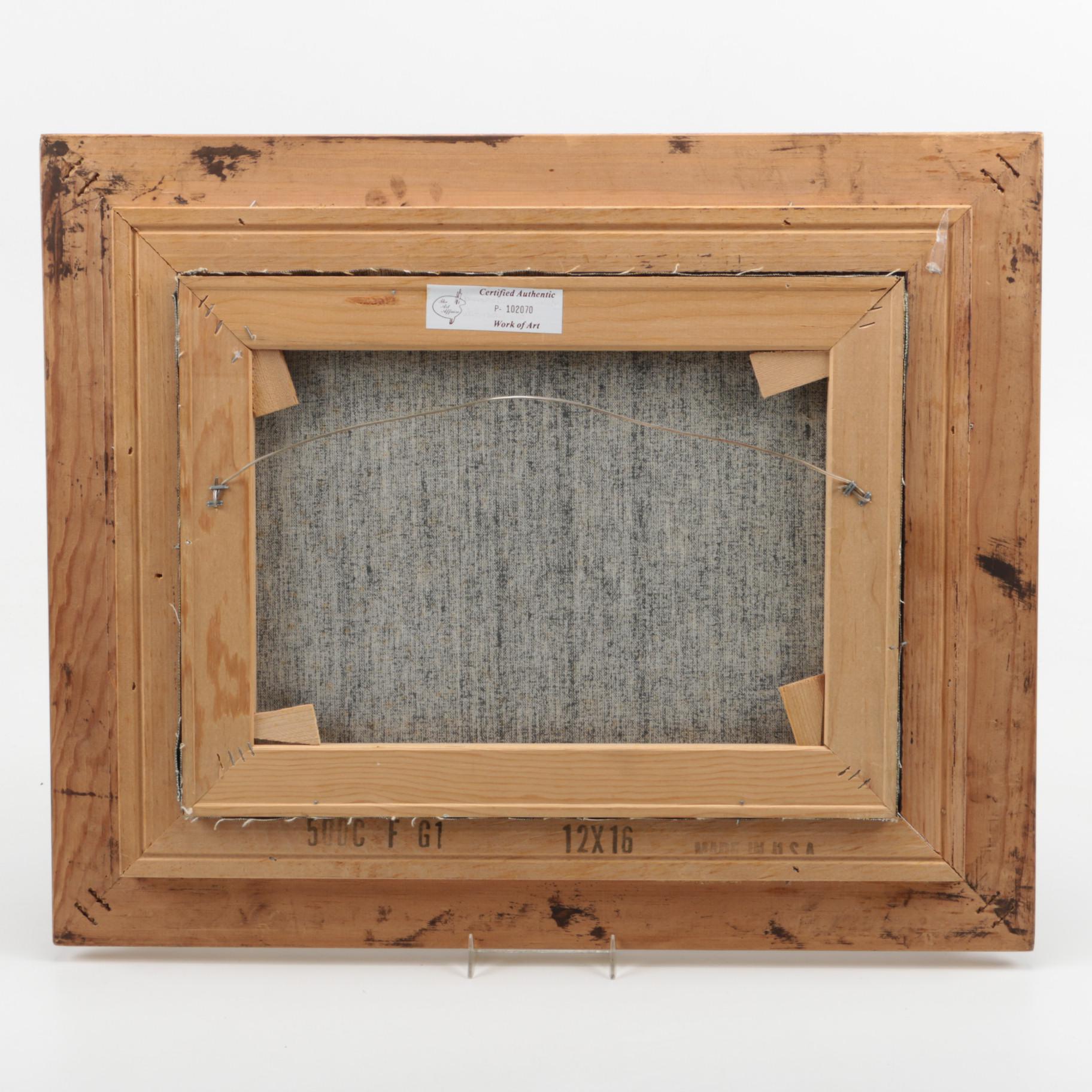 D. Barton Oil Painting on Canvas of a Floral Still Life