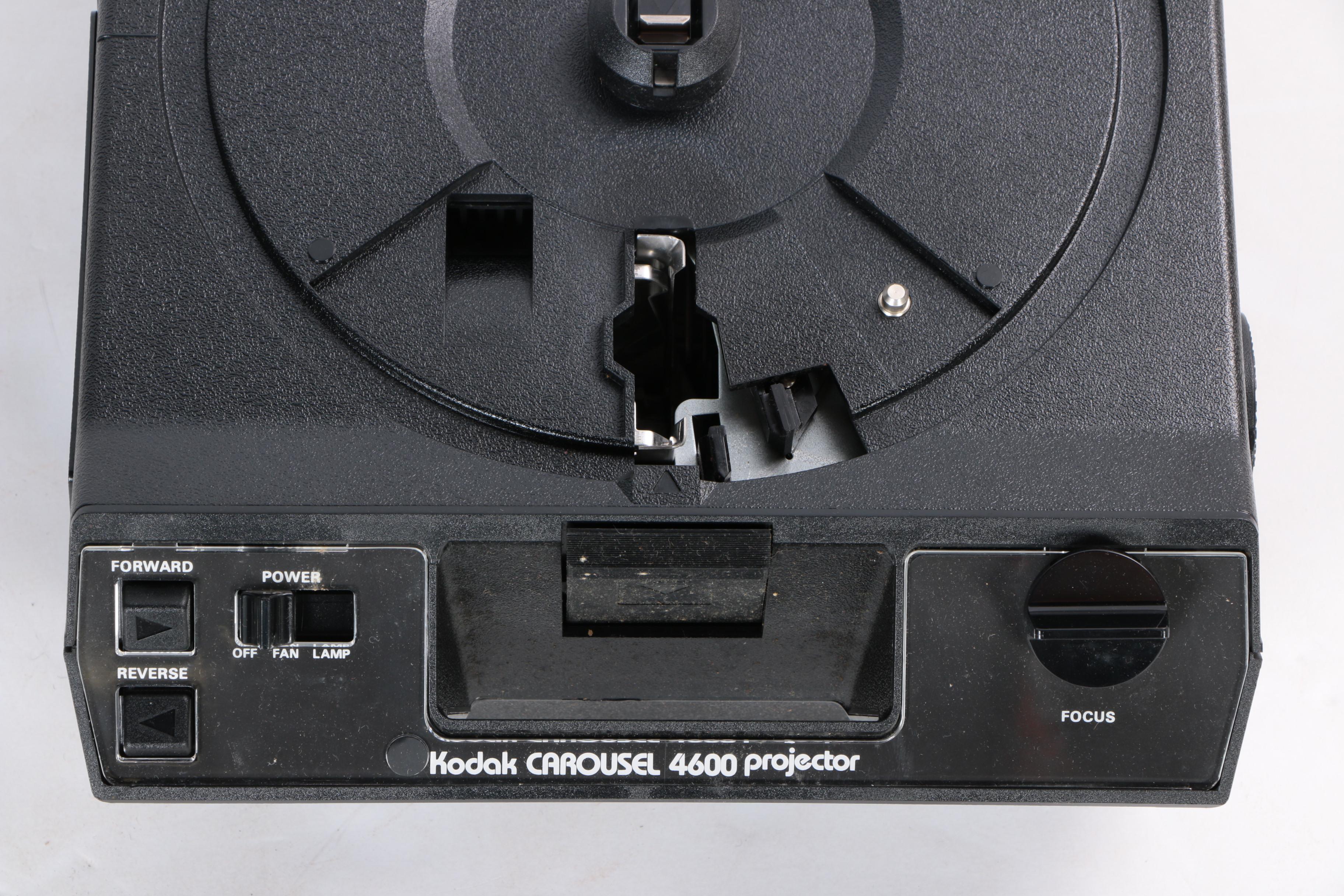 Vintage Kodak Carousel Projector with Da-Lite Projection Screen