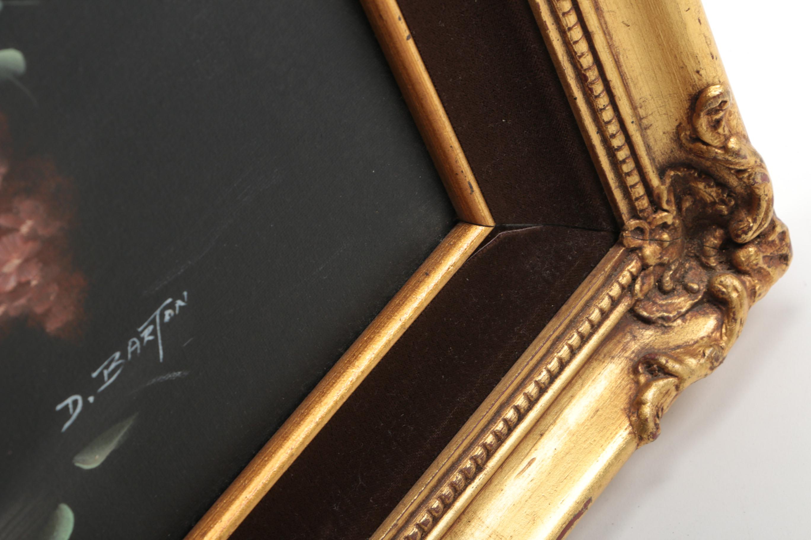 D. Barton Oil Painting on Canvas of a Floral Still Life