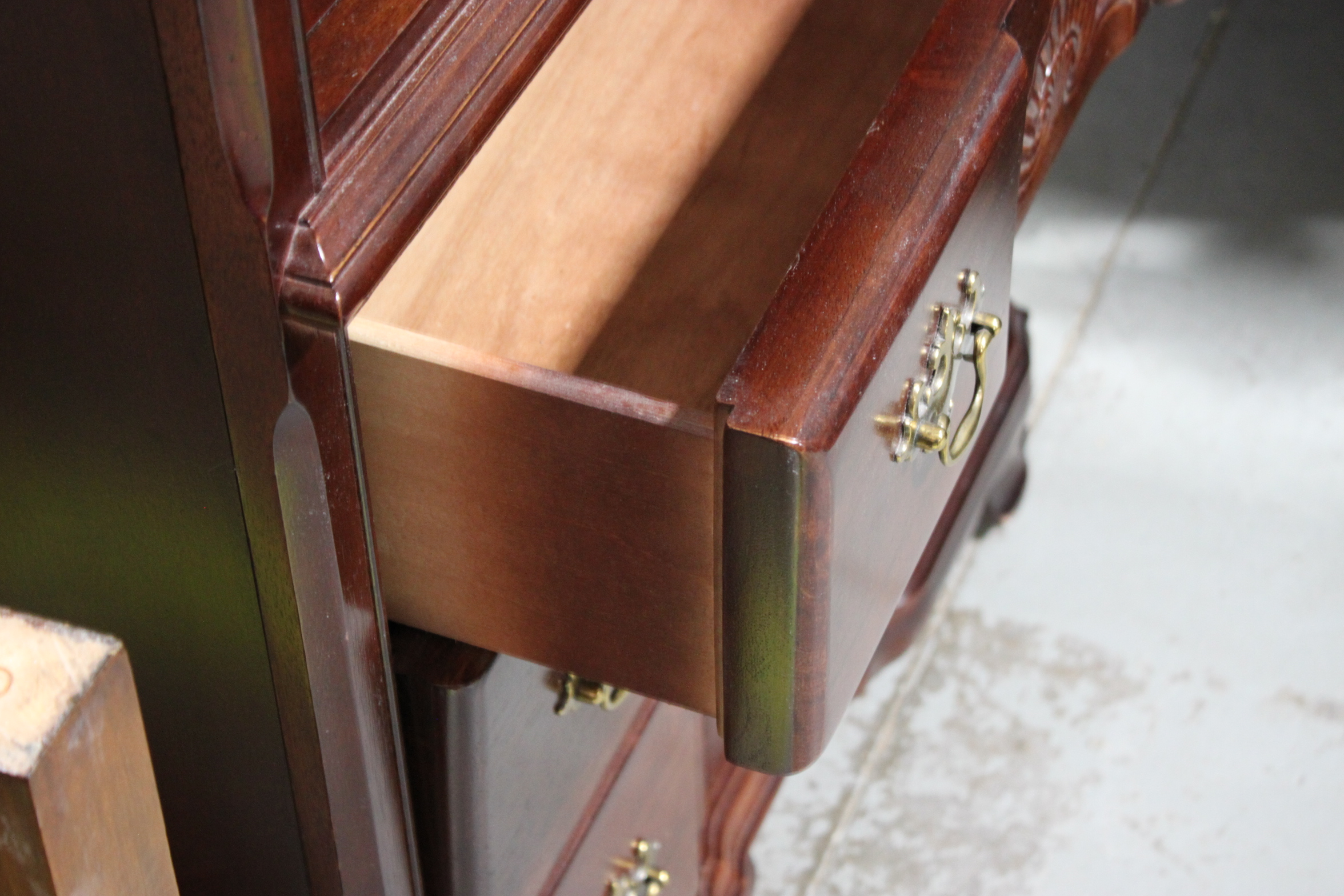 Vintage Queen Anne Style China Cabinet