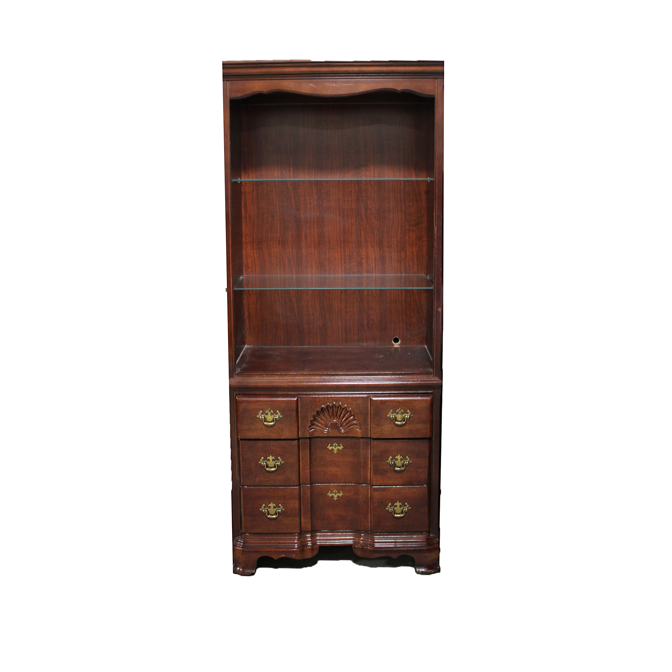 Vintage Queen Anne Style China Cabinet