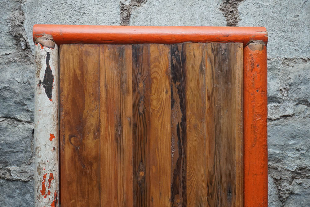 Repurposed Lifeboat Oar Bookshelf