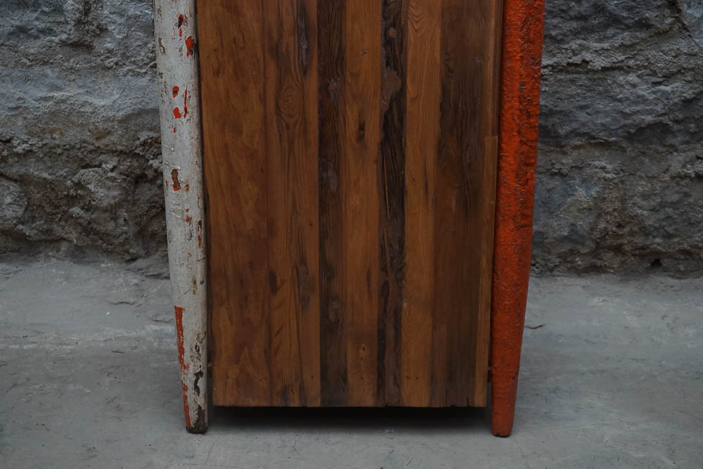 Repurposed Lifeboat Oar Bookshelf