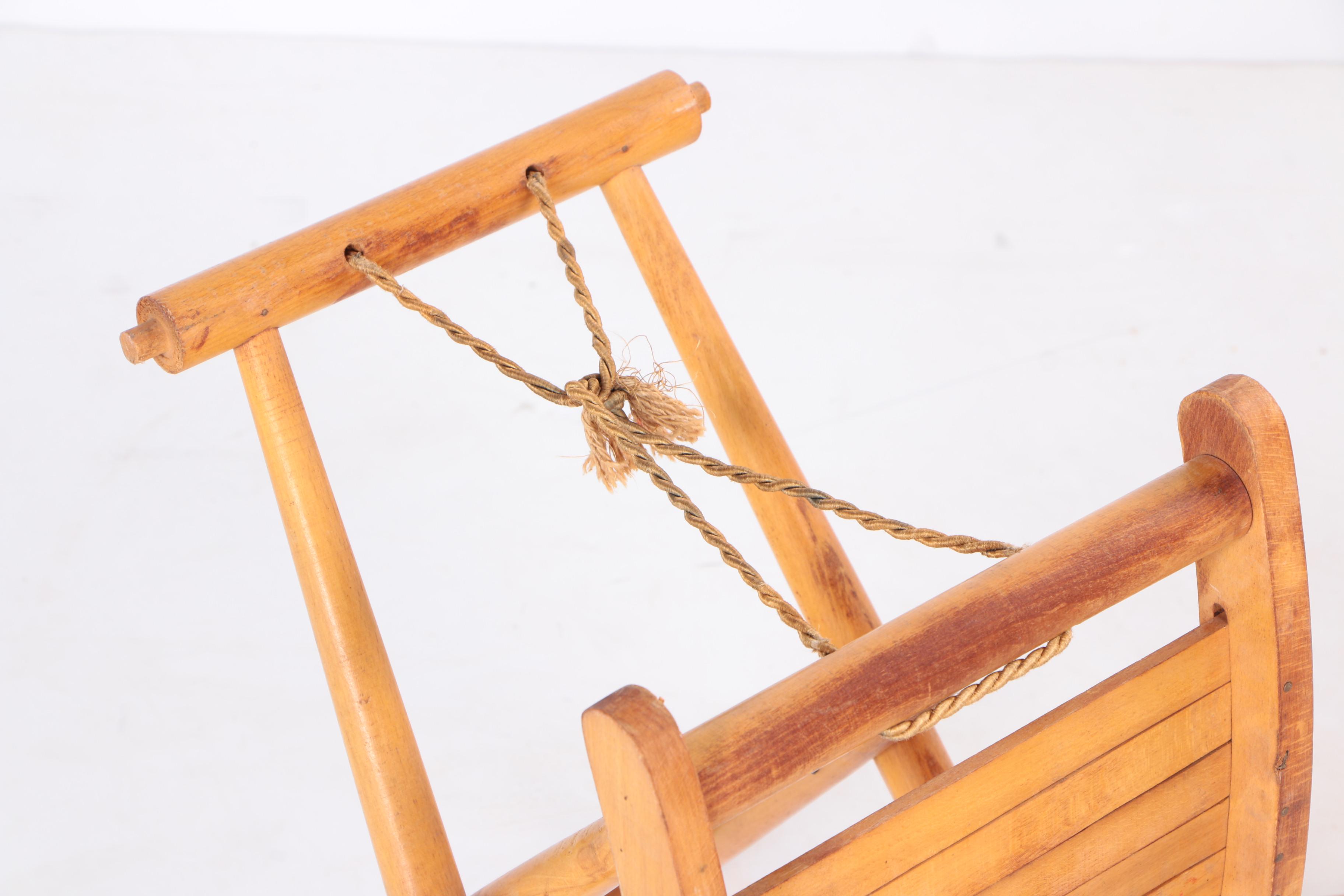 Pair of Folding Wooden Luggage Racks