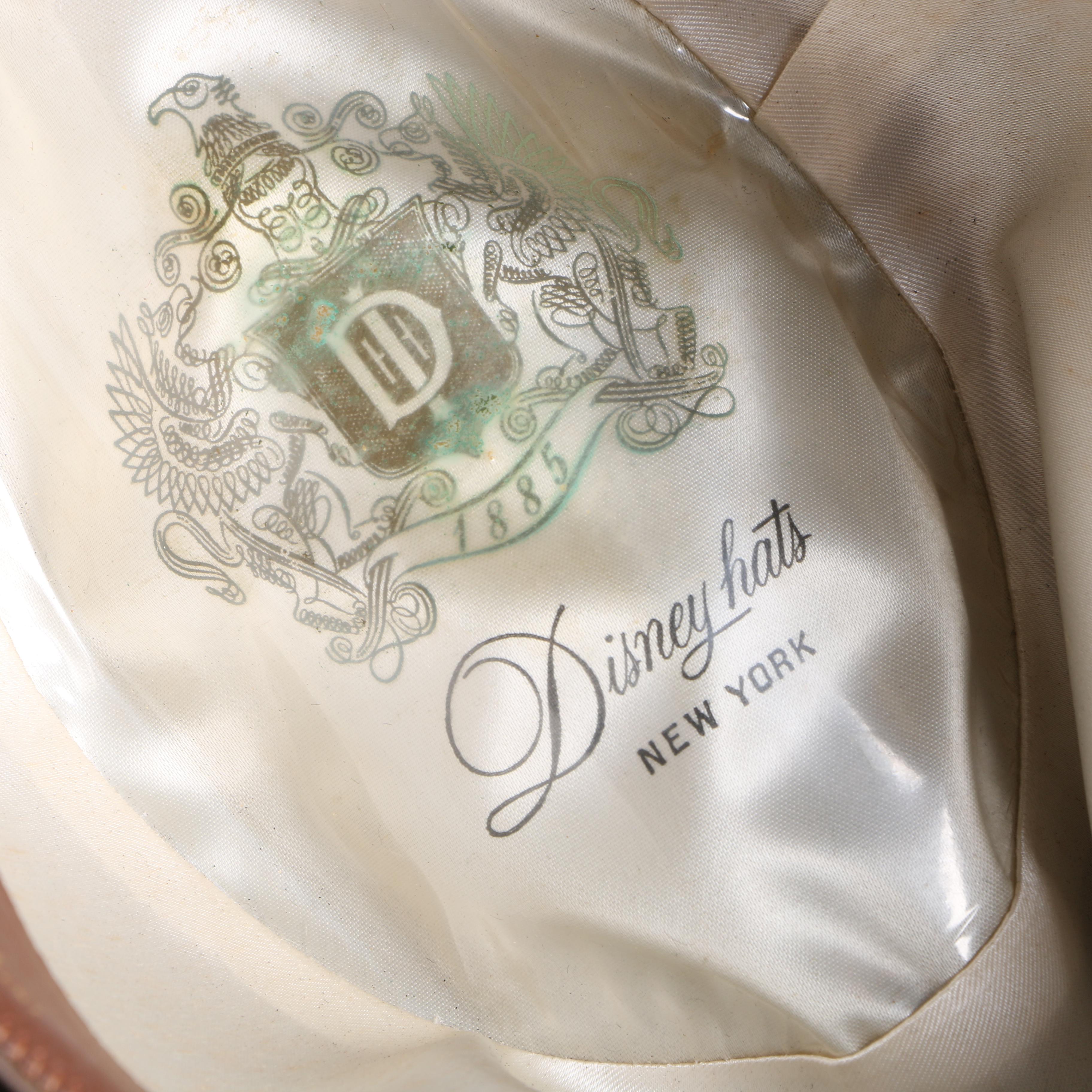 Vintage Disney Felted Fur Trilby Hat and Hatbox