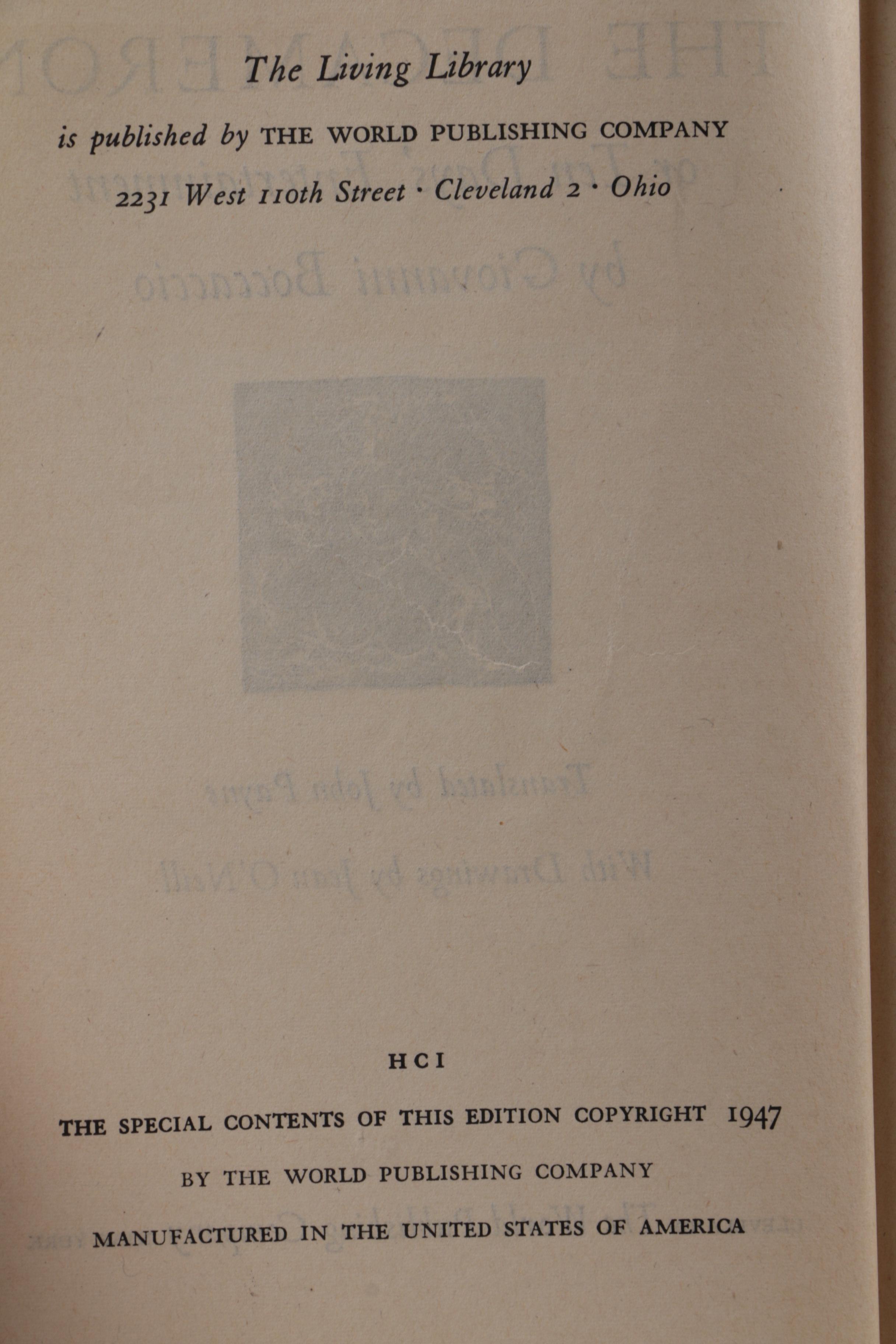 Collection of Hardbound Classics Including "Doctor Faustus" and "The Decamaron"