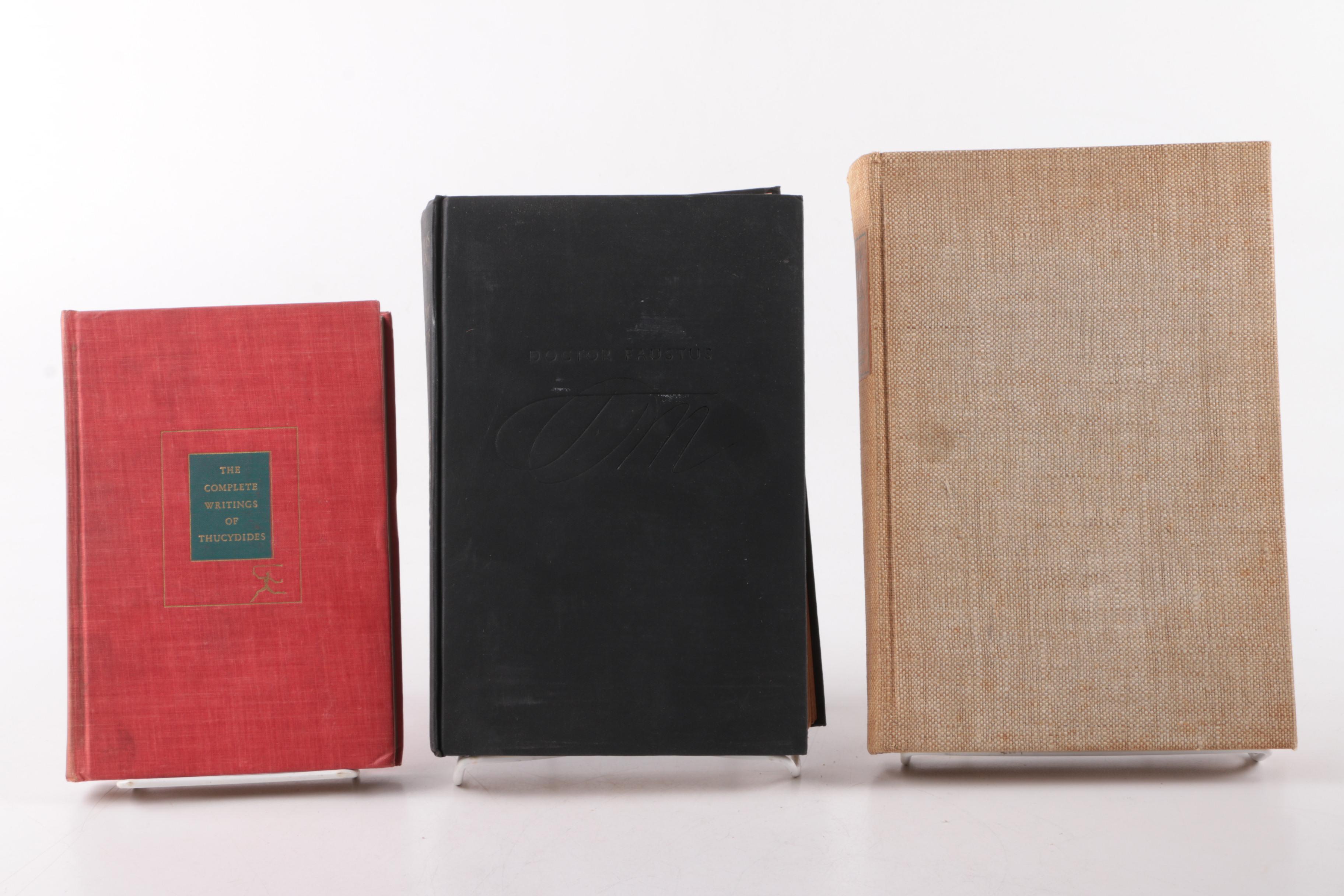 Collection of Hardbound Classics Including "Doctor Faustus" and "The Decamaron"