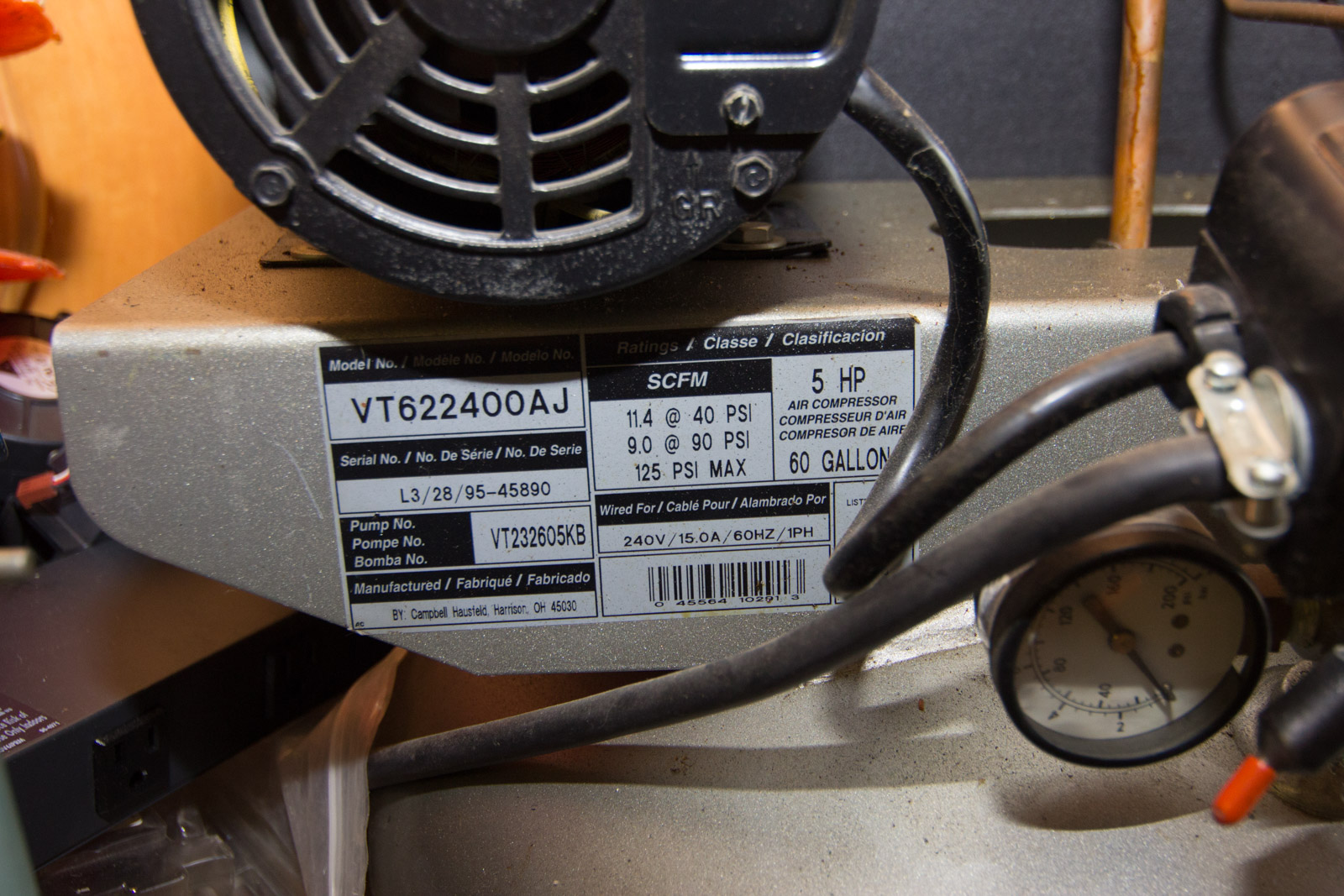 Campbell Hausfeld Cast Iron Series Air Compressor