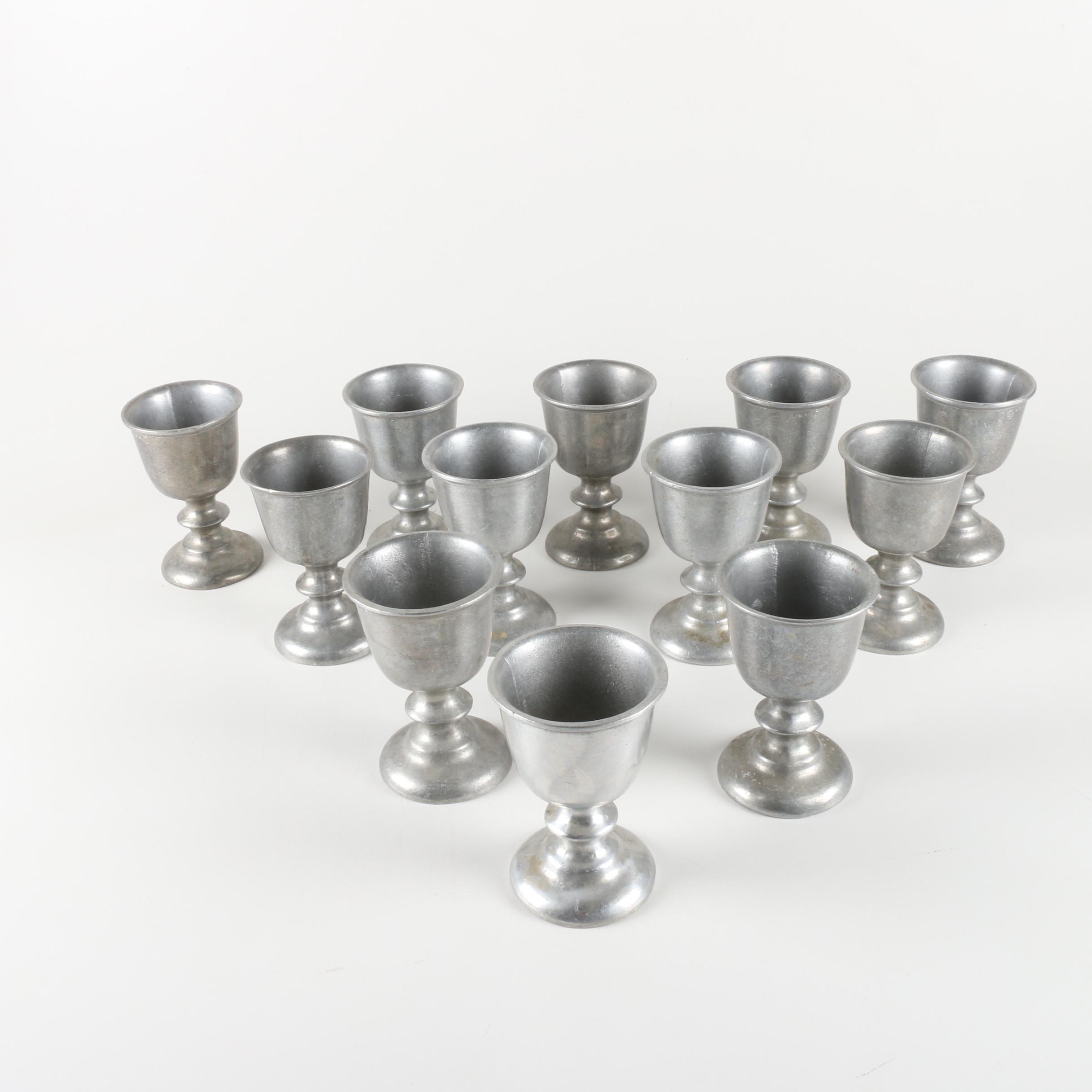Set of Wilton Armetale Pewter Goblets