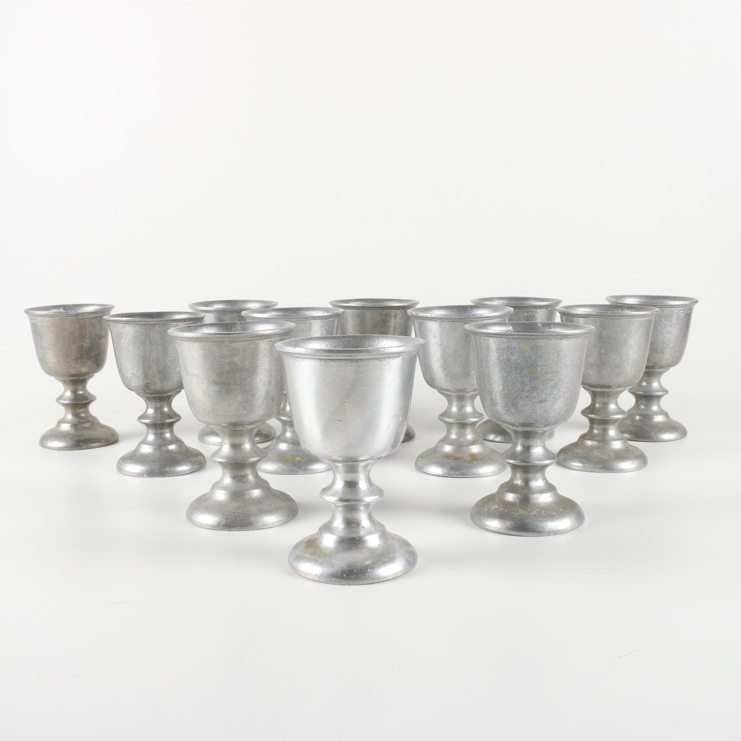 Set of Wilton Armetale Pewter Goblets