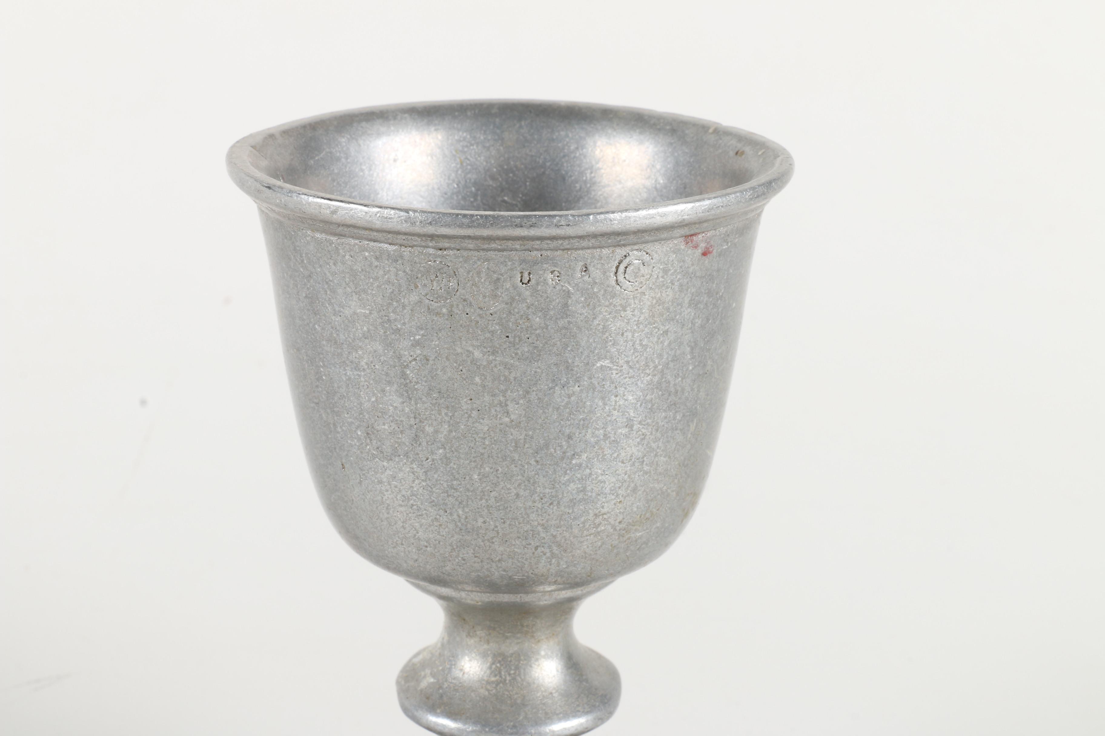 Set of Wilton Armetale Pewter Goblets