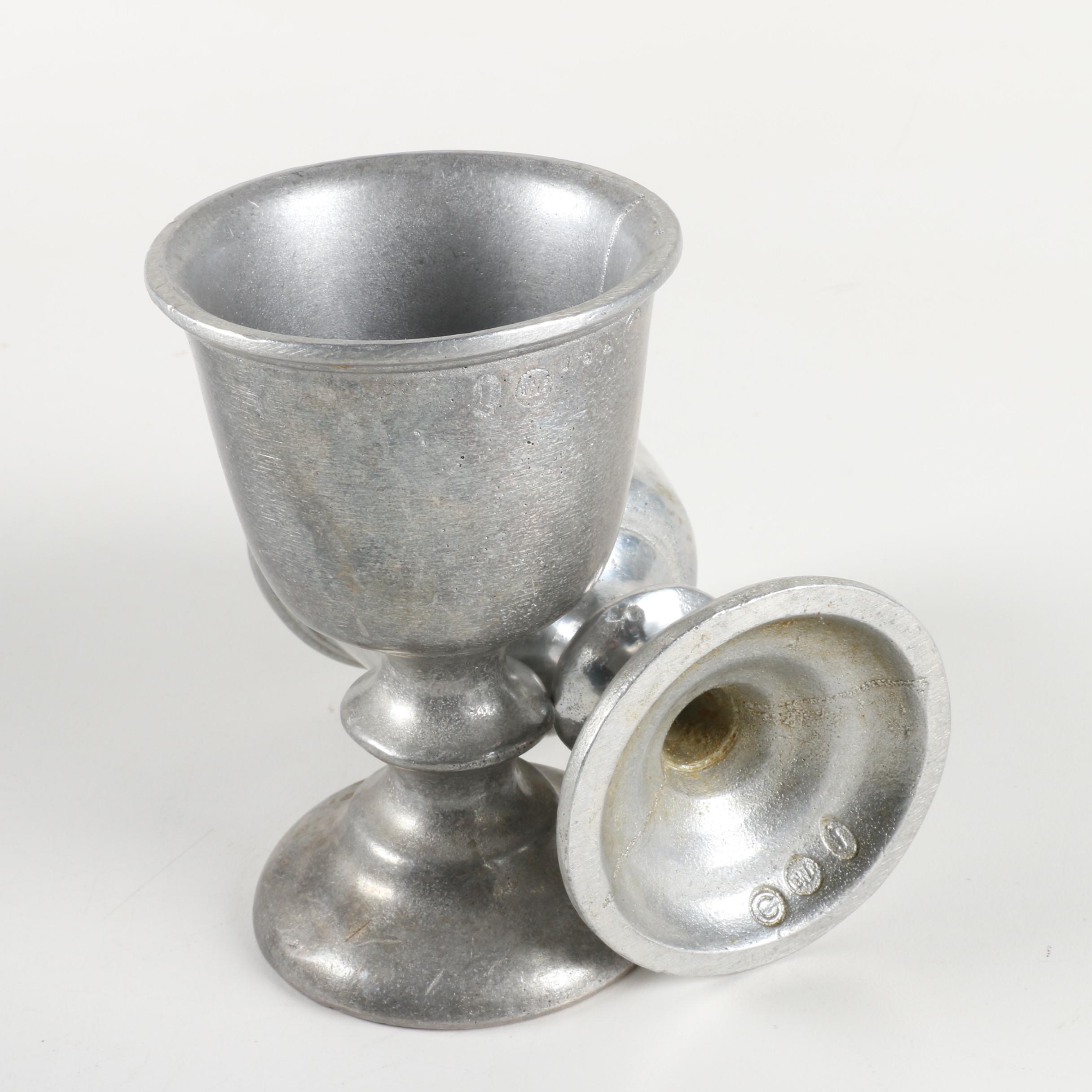 Set of Wilton Armetale Pewter Goblets